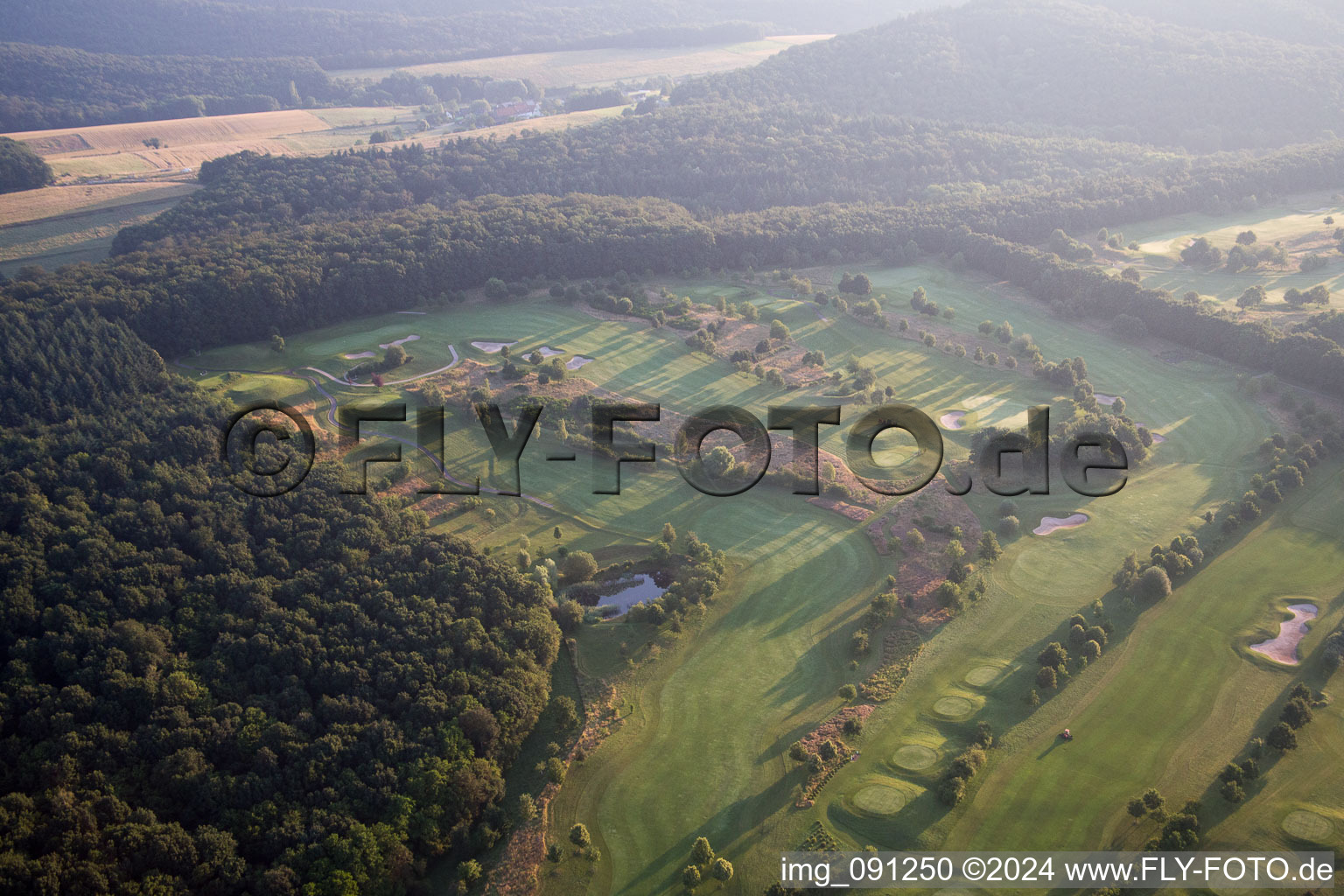 Vue aérienne de Golf à Börrstadt dans le département Rhénanie-Palatinat, Allemagne