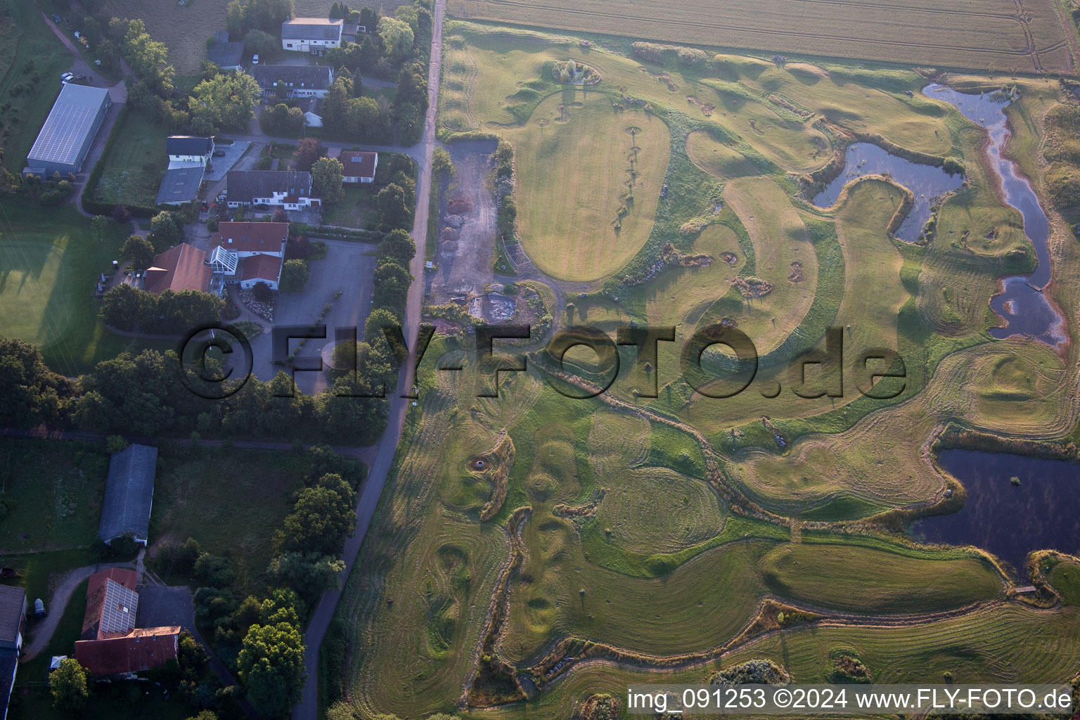 Golf à Börrstadt dans le département Rhénanie-Palatinat, Allemagne d'en haut