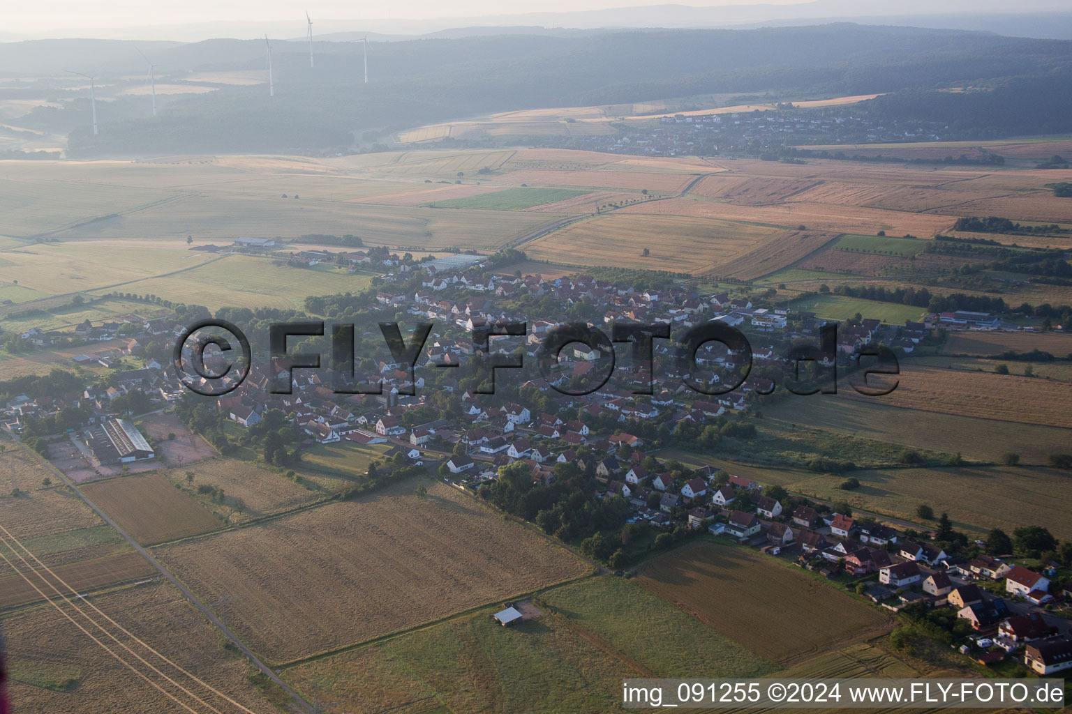 Photographie aérienne de Börrstadt dans le département Rhénanie-Palatinat, Allemagne