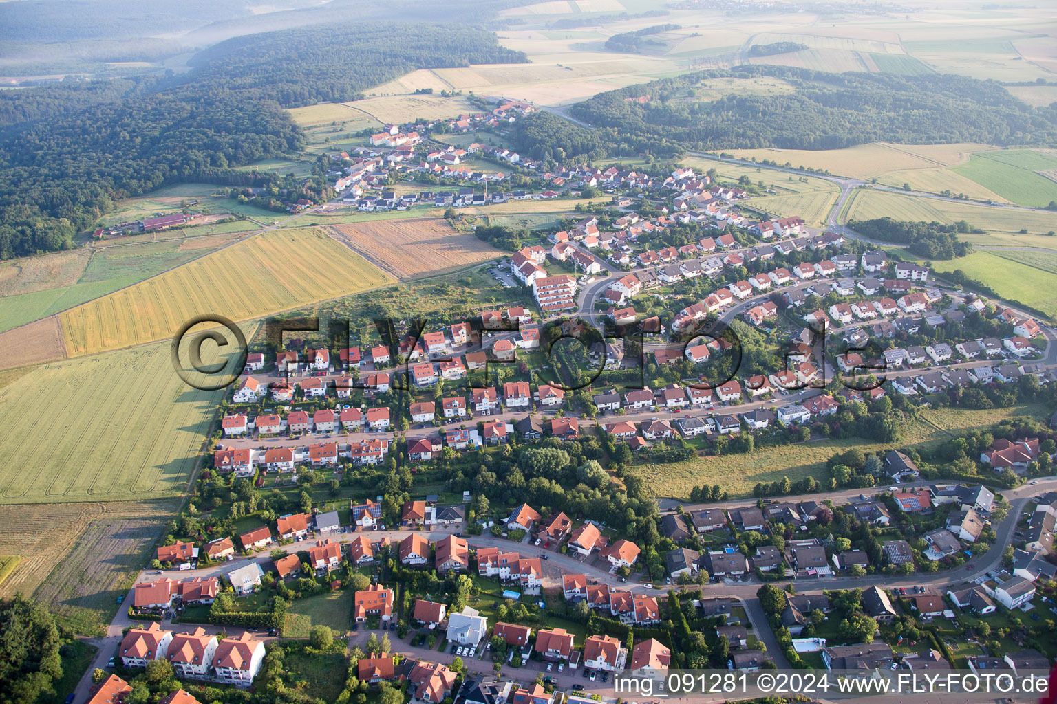 Vue aérienne de Haide dans le département Rhénanie-Palatinat, Allemagne