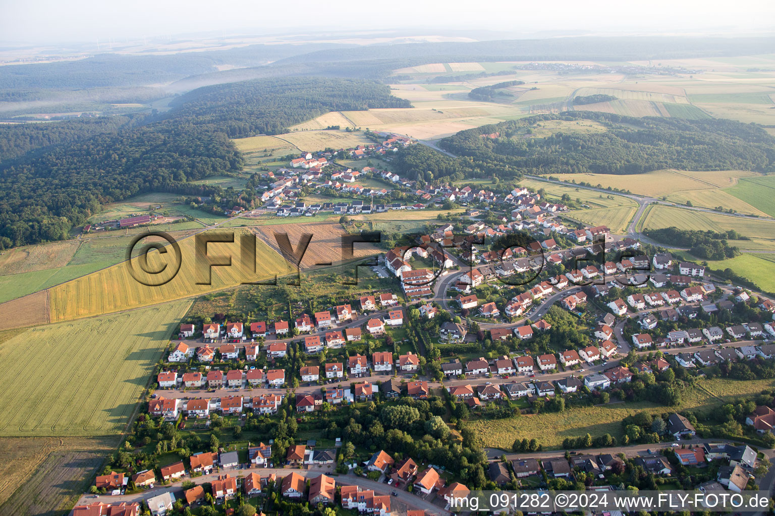 Vue aérienne de Haide dans le département Rhénanie-Palatinat, Allemagne