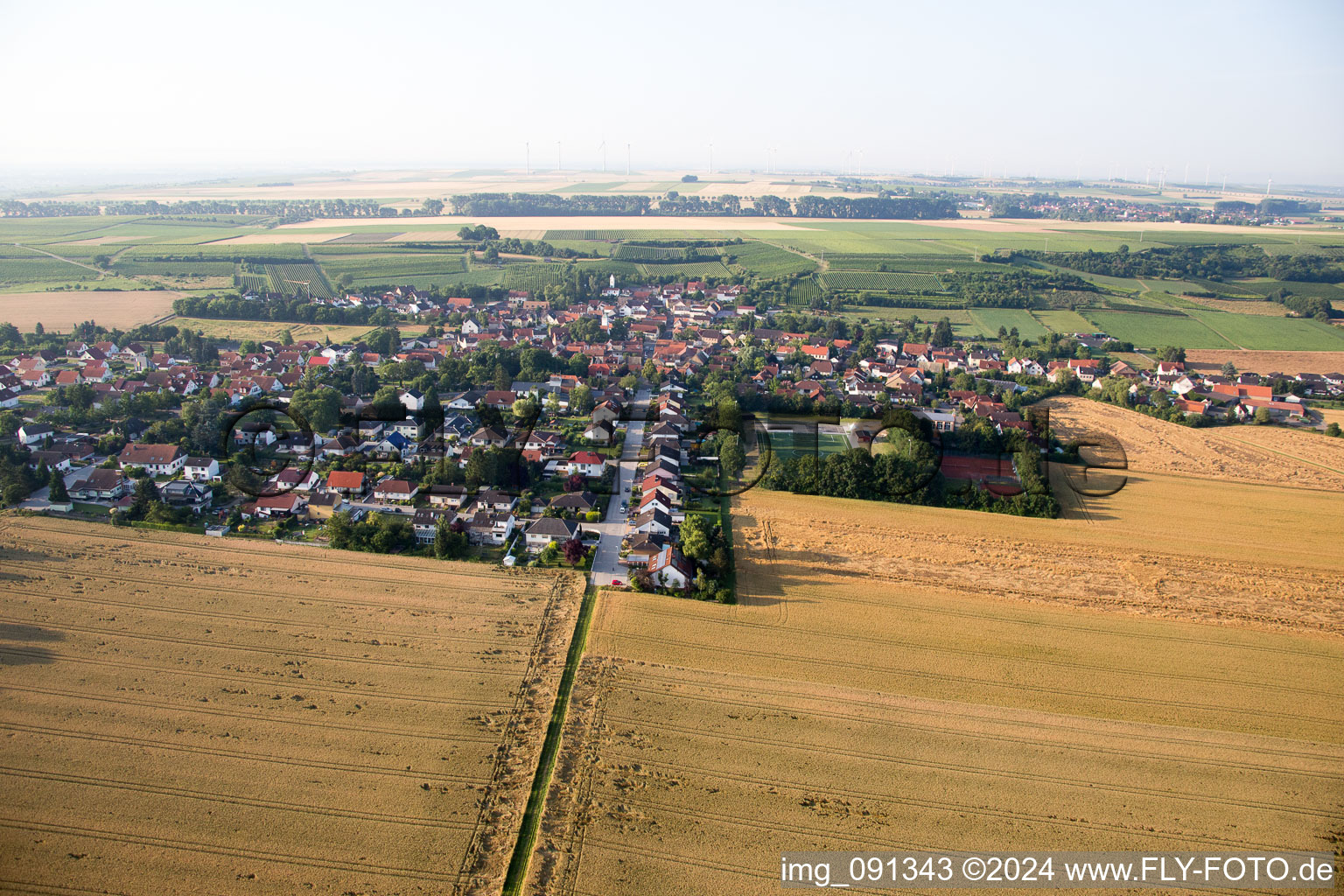 Dalheim dans le département Rhénanie-Palatinat, Allemagne hors des airs