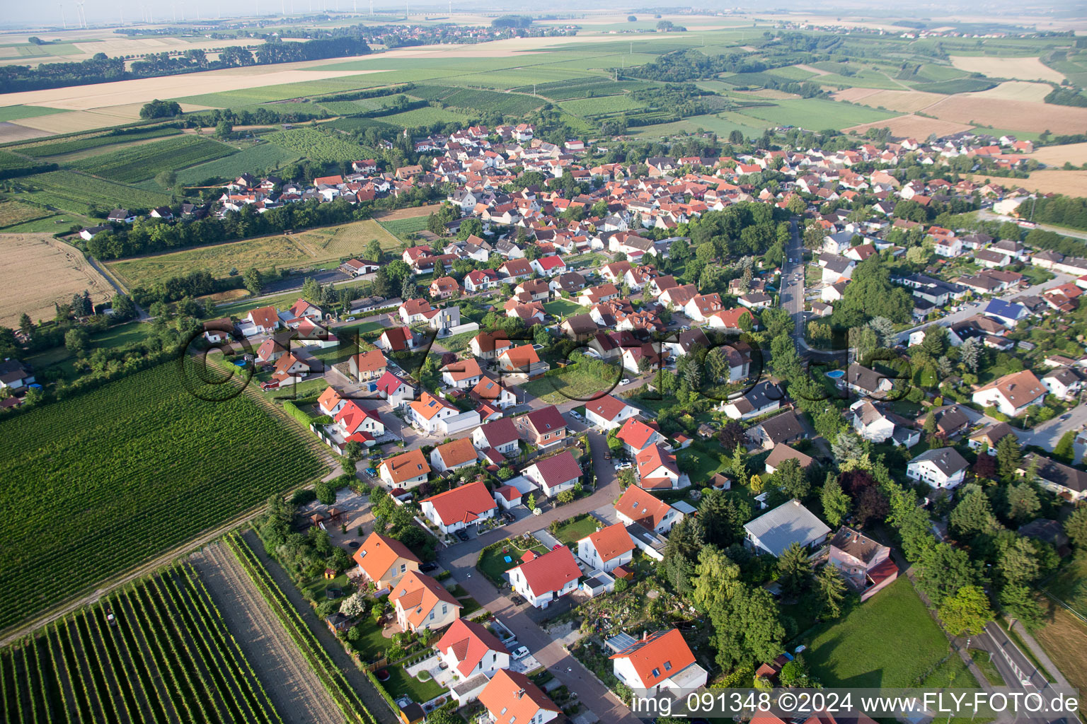 Dalheim dans le département Rhénanie-Palatinat, Allemagne vue d'en haut