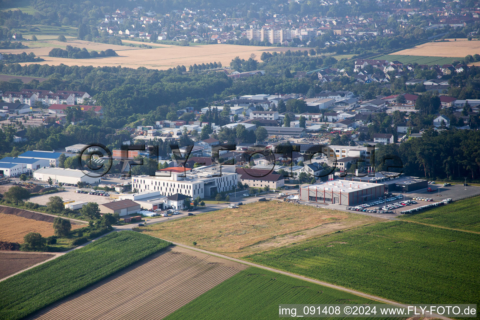 Alsbach-Hähnlein dans le département Hesse, Allemagne vue d'en haut