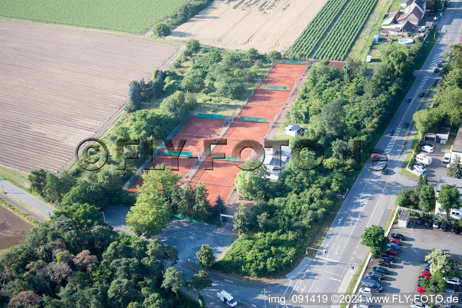 Image drone de Alsbach-Hähnlein dans le département Hesse, Allemagne