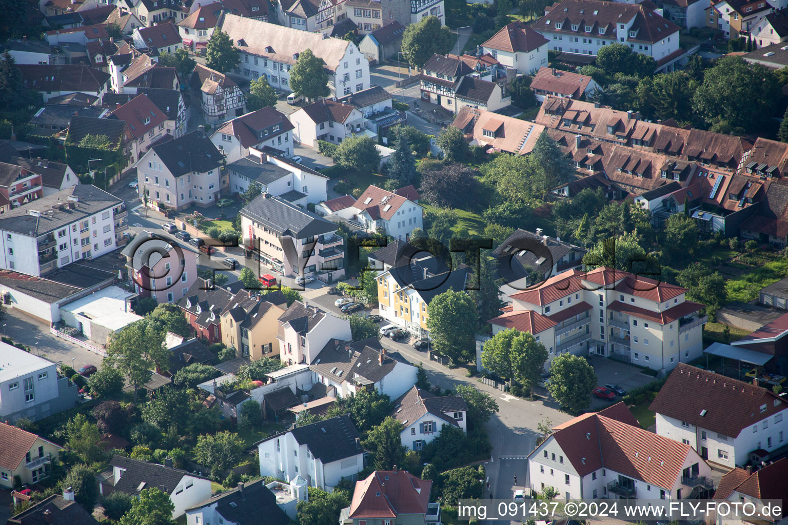 Zwingenberg dans le département Hesse, Allemagne hors des airs