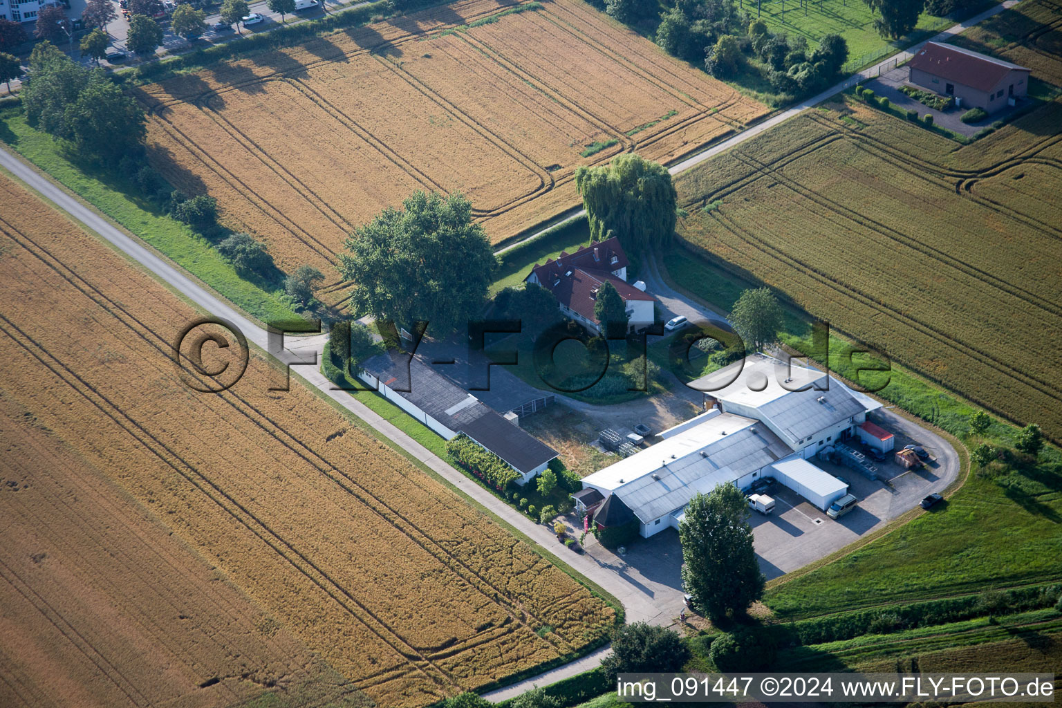 Image drone de Quartier Auerbach in Bensheim dans le département Hesse, Allemagne