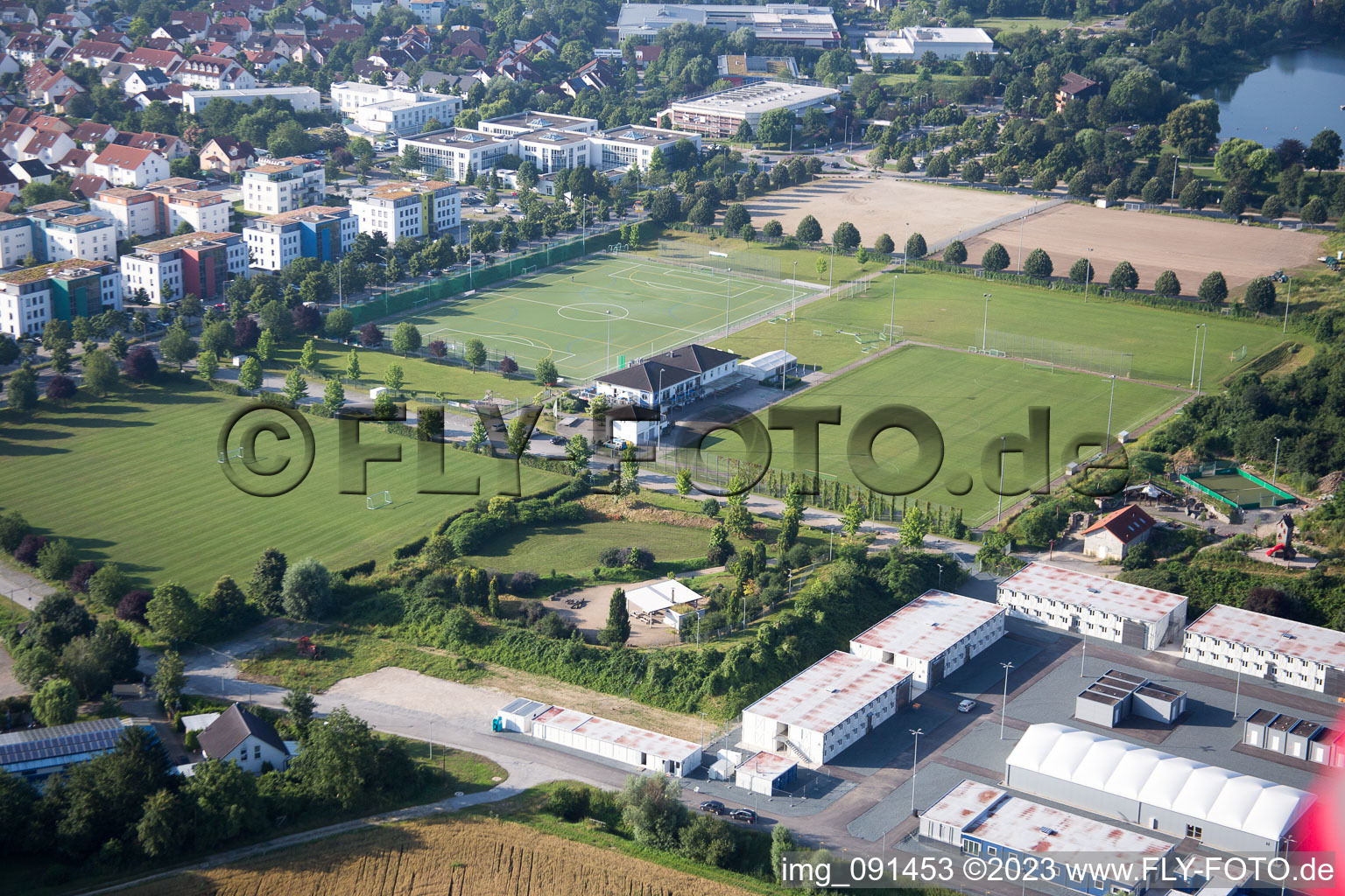 Bensheim dans le département Hesse, Allemagne vue du ciel