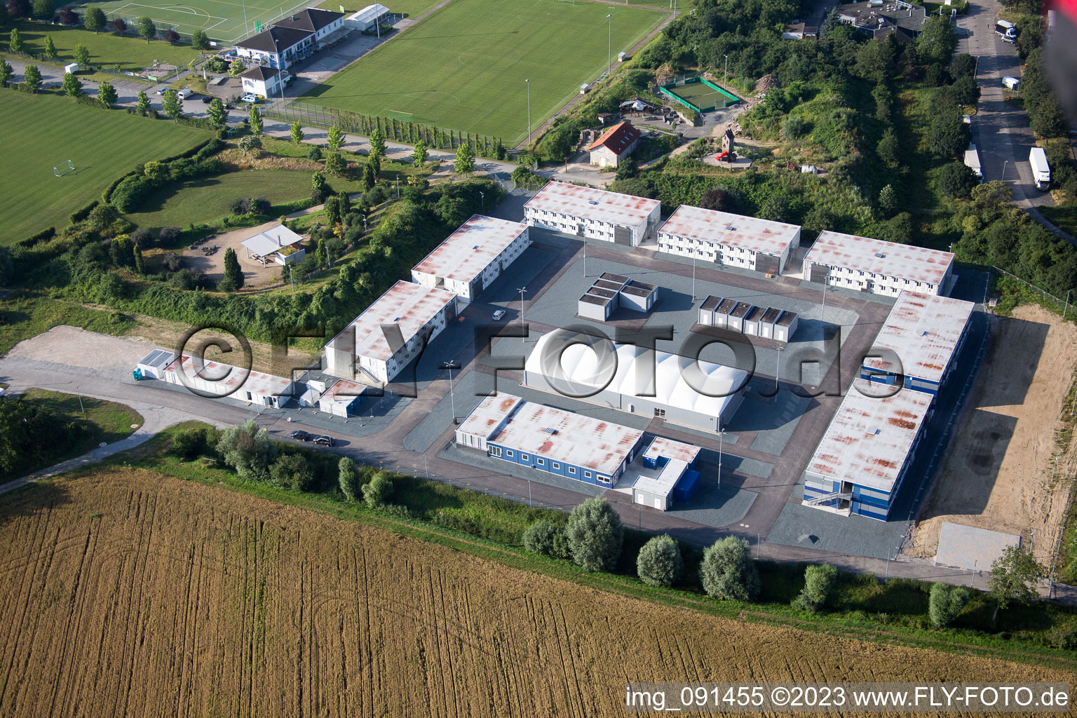 Enregistrement par drone de Bensheim dans le département Hesse, Allemagne