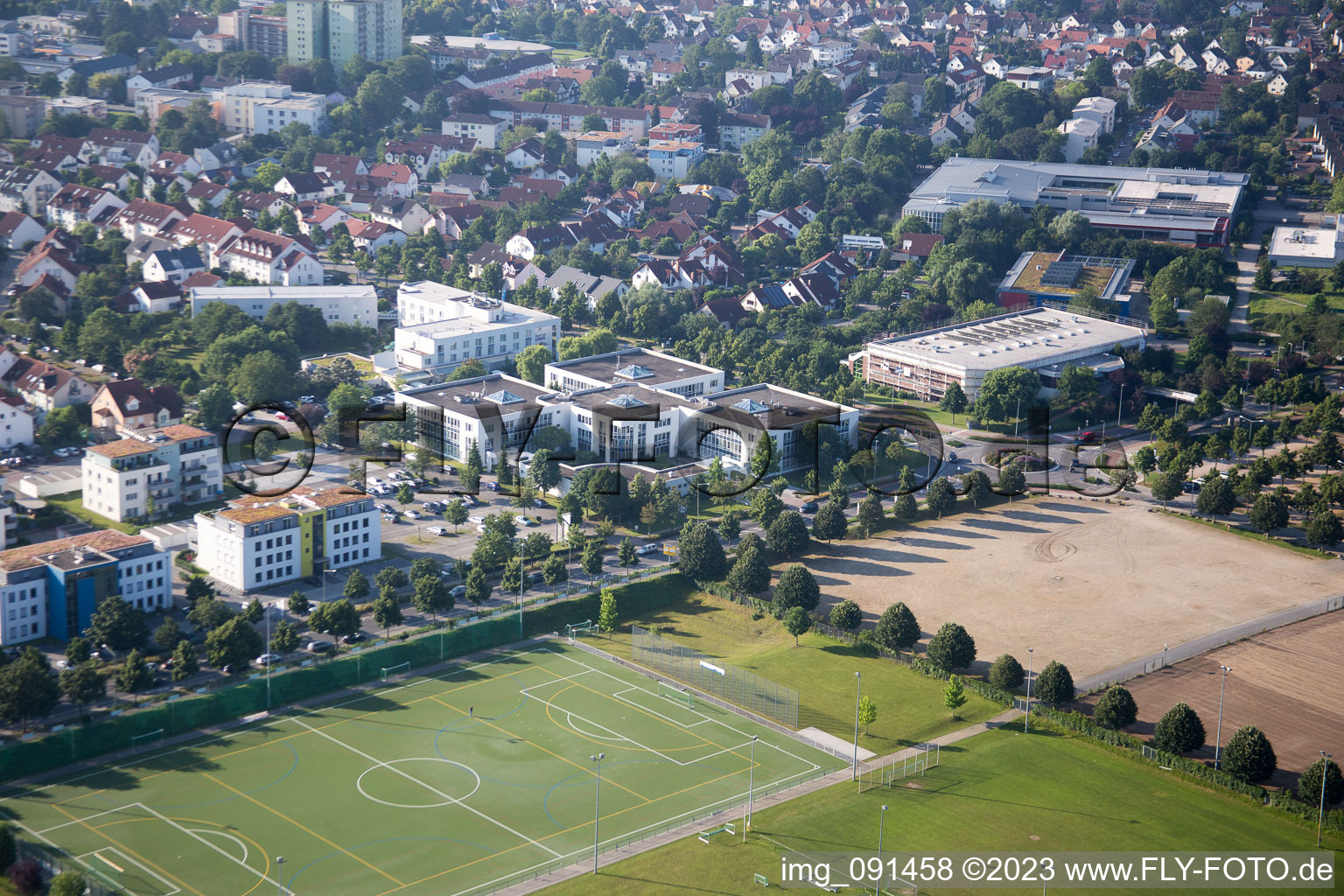 Bensheim dans le département Hesse, Allemagne d'un drone