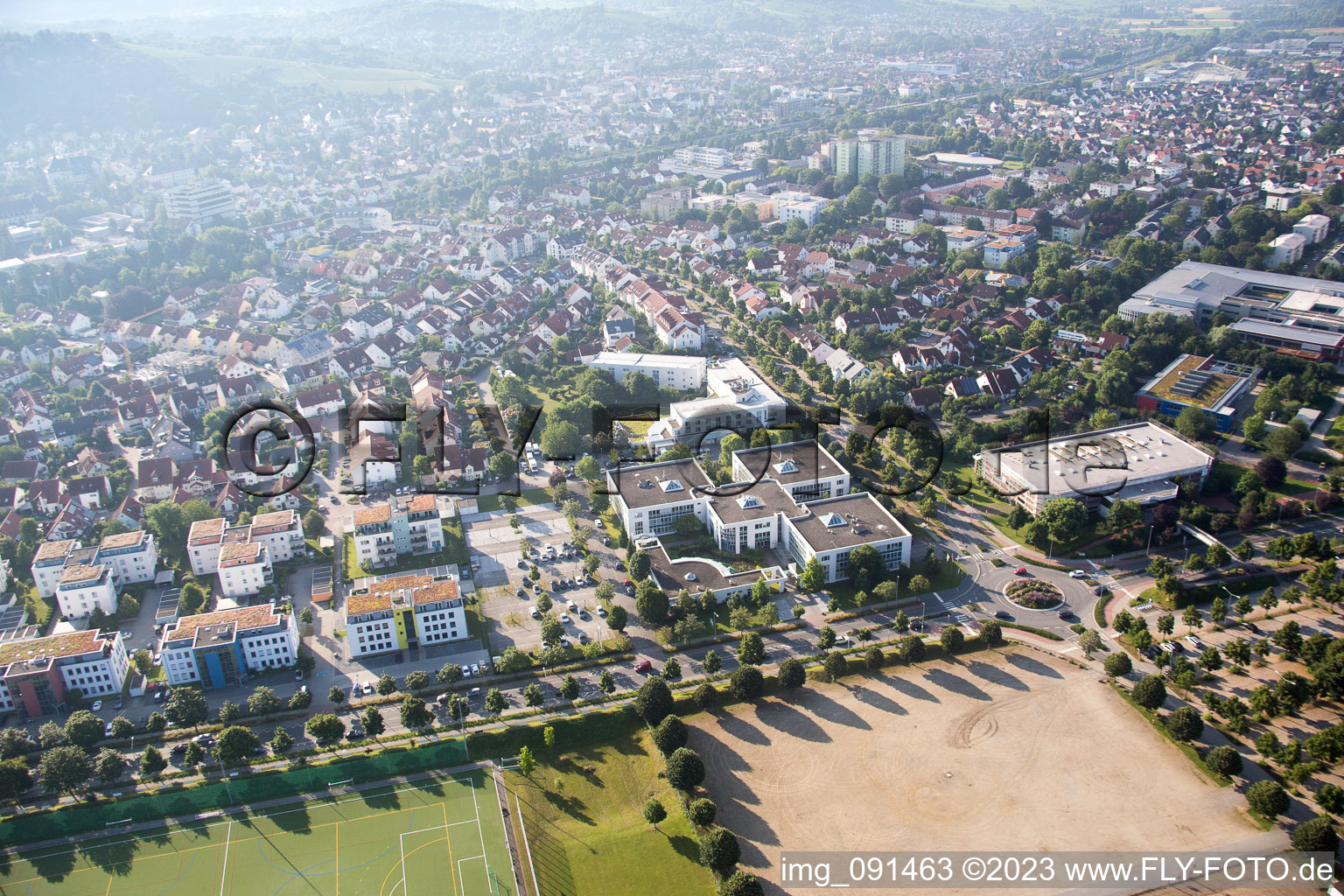 Photographie aérienne de Bensheim dans le département Hesse, Allemagne