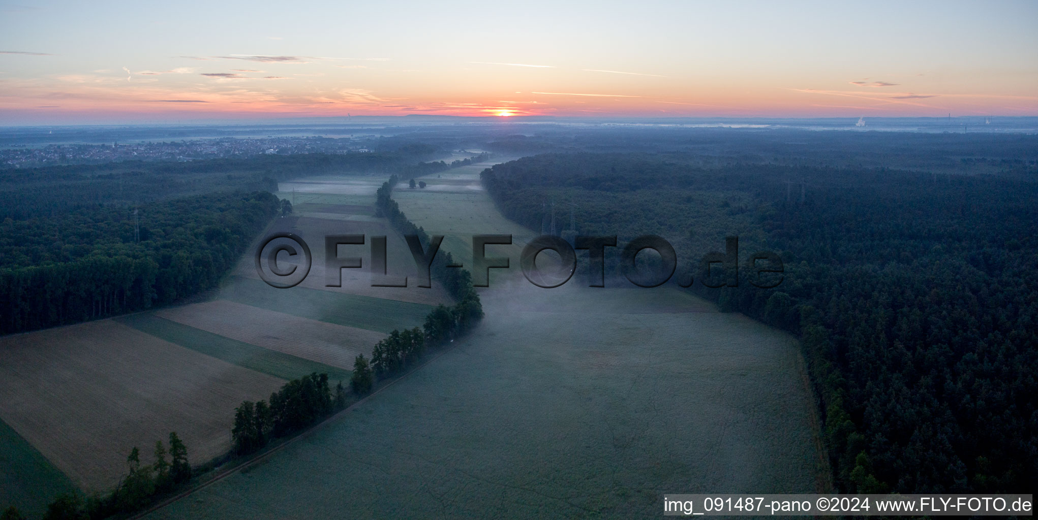 Photographie aérienne de Vallée d'Otterbachtal à Kandel dans le département Rhénanie-Palatinat, Allemagne