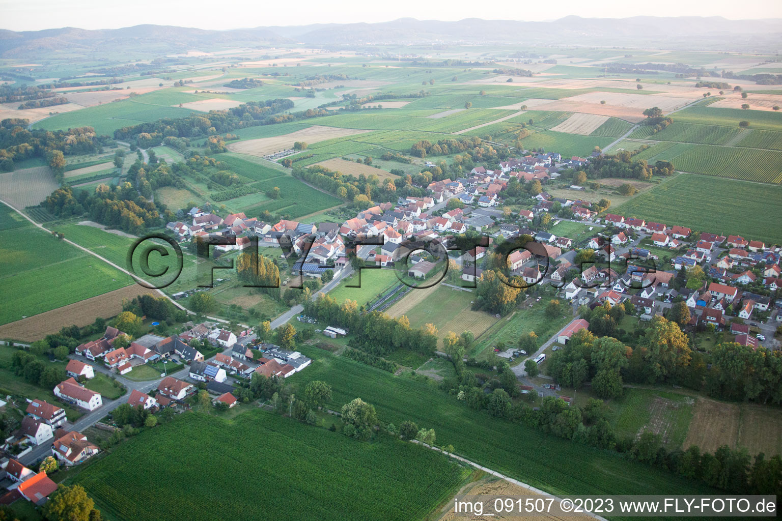 Photographie aérienne de Quartier Kleinsteinfeld in Niederotterbach dans le département Rhénanie-Palatinat, Allemagne