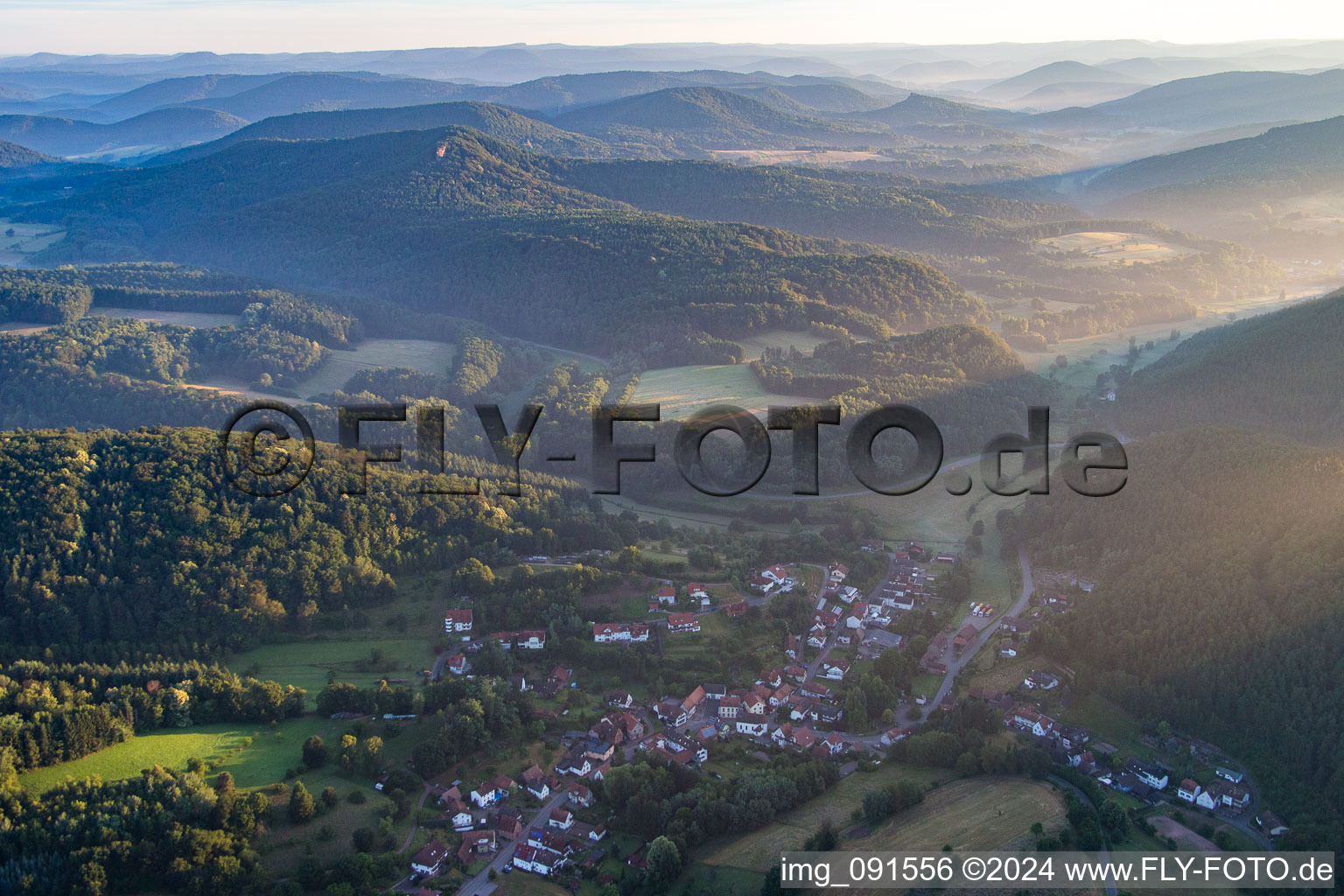 Erlenbach bei Dahn dans le département Rhénanie-Palatinat, Allemagne d'en haut