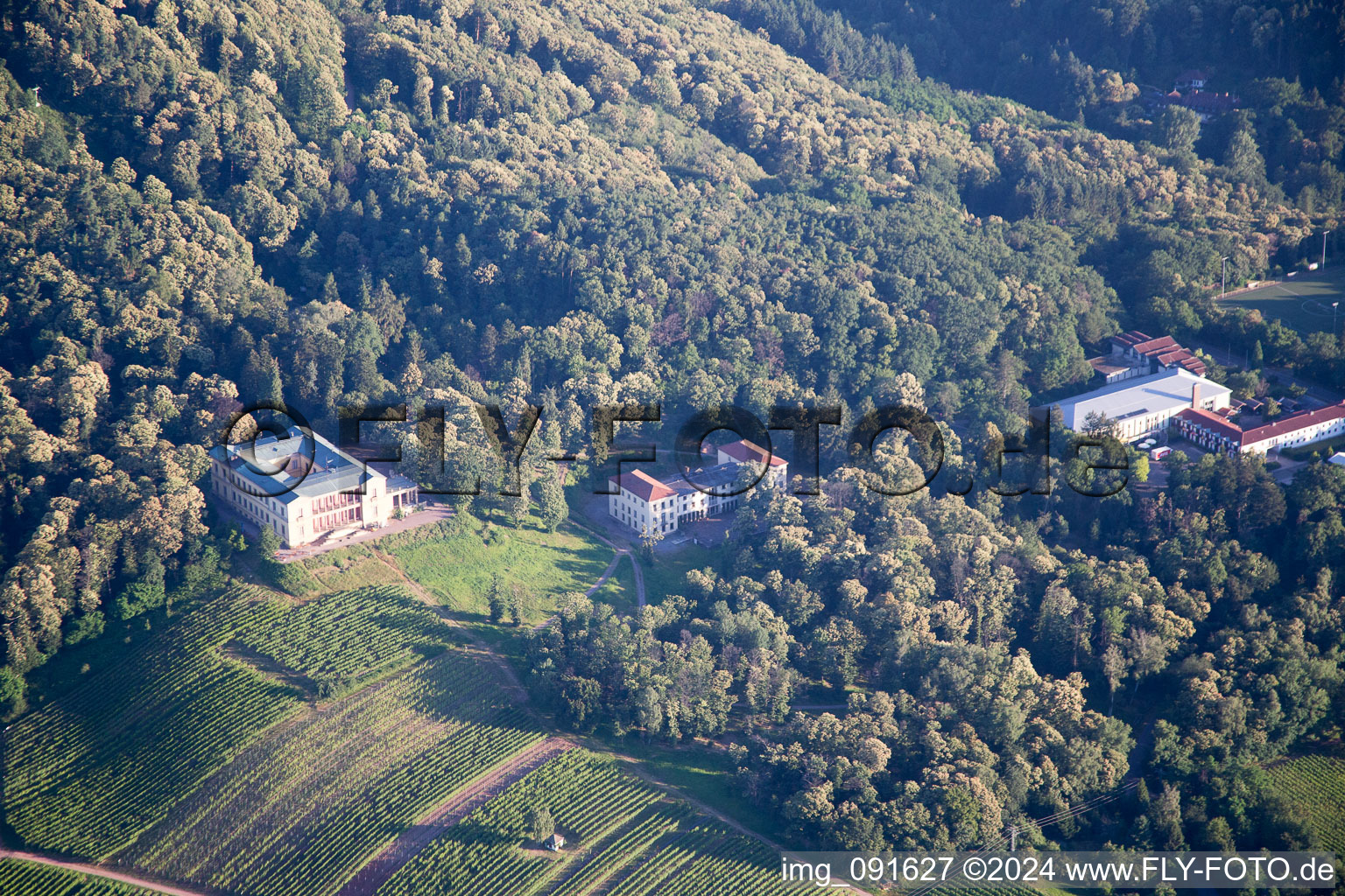 Enregistrement par drone de Weyher in der Pfalz dans le département Rhénanie-Palatinat, Allemagne