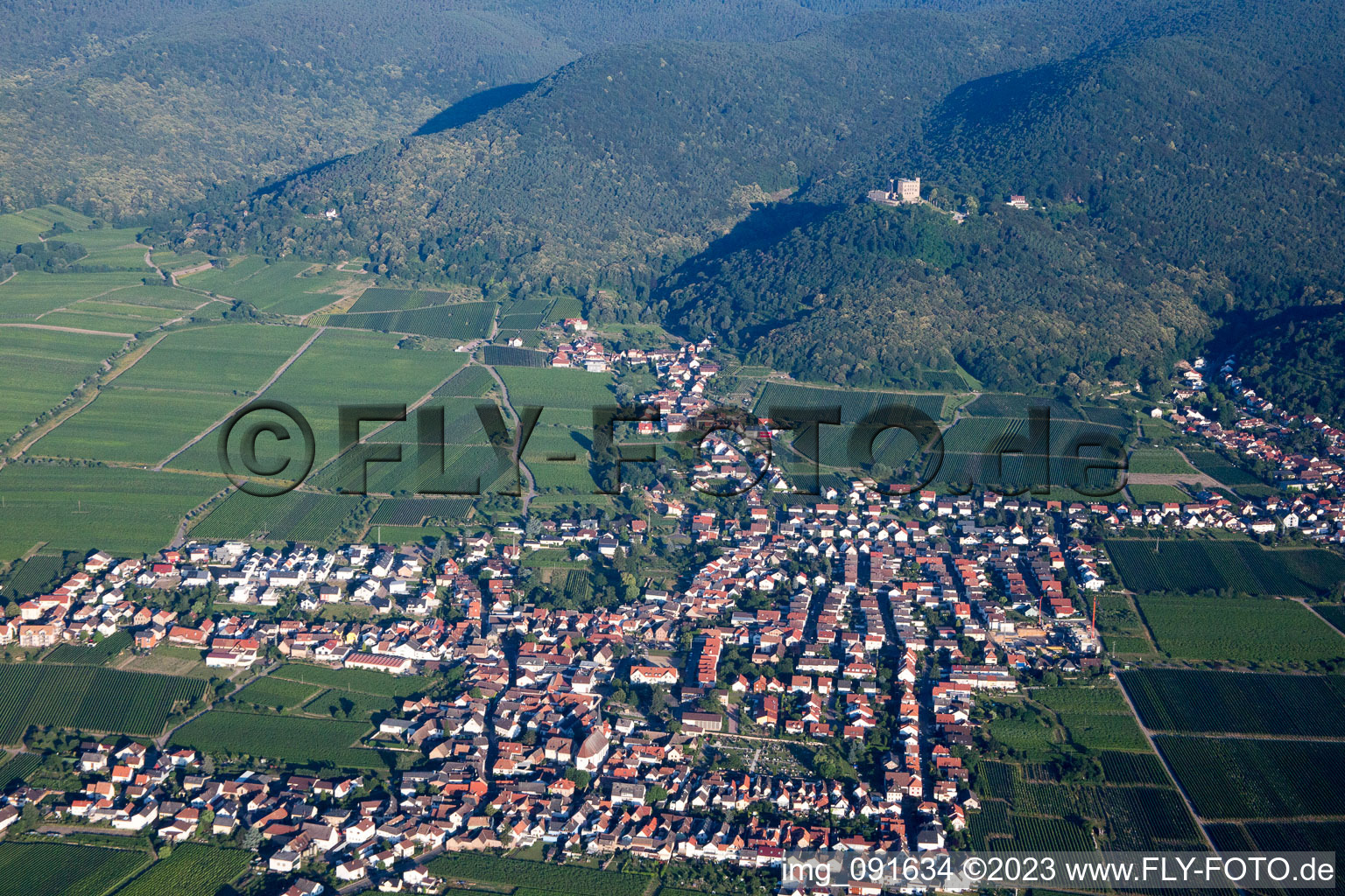 Vue oblique de Quartier Diedesfeld in Neustadt an der Weinstraße dans le département Rhénanie-Palatinat, Allemagne