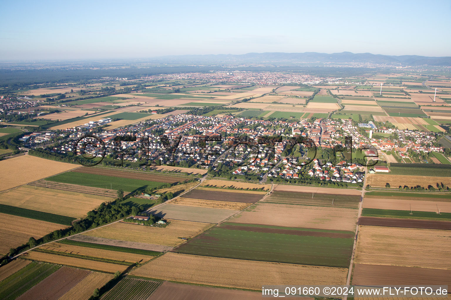 Vue aérienne de Quartier Böhl in Böhl-Iggelheim dans le département Rhénanie-Palatinat, Allemagne