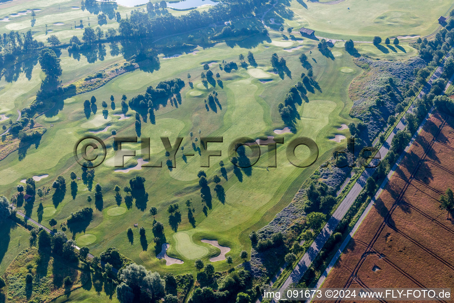 Vue oblique de Site du golf de Kurpfalz à Limburgerhof dans le département Rhénanie-Palatinat, Allemagne