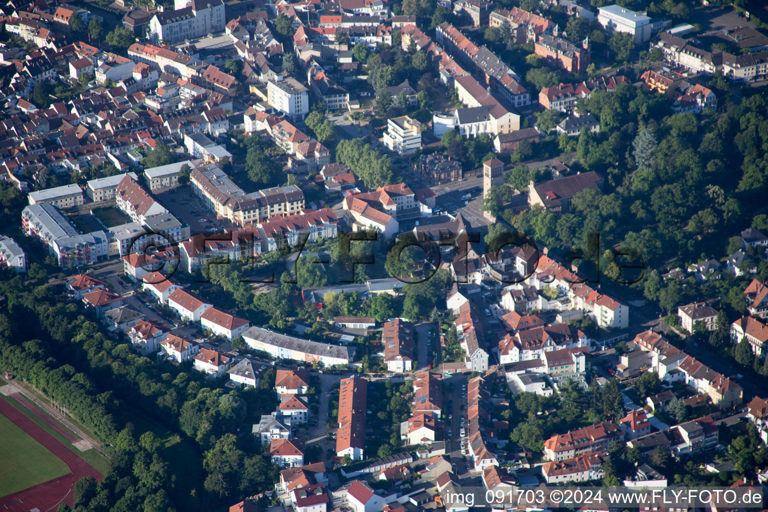 Photographie aérienne de Speyer dans le département Rhénanie-Palatinat, Allemagne