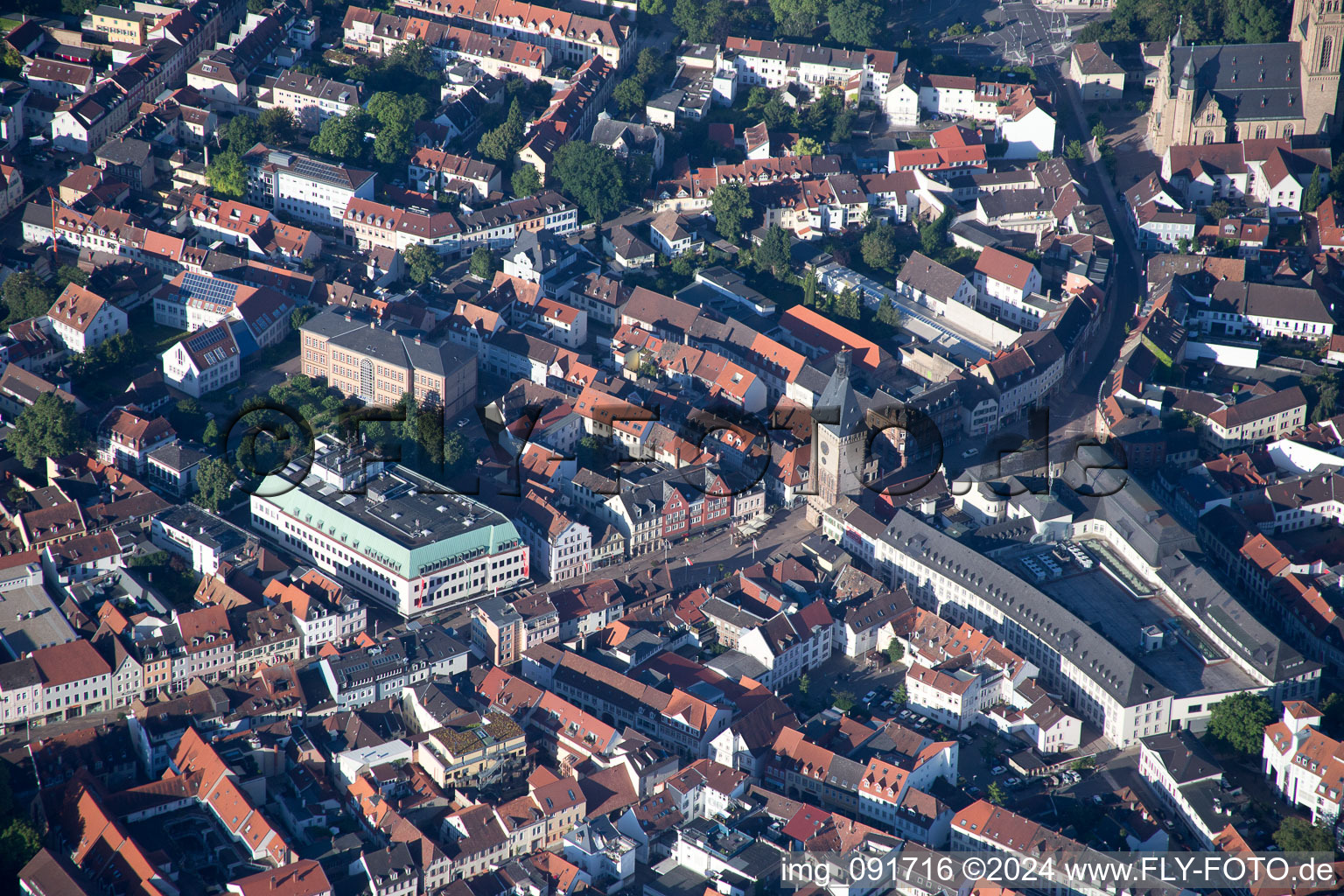 Speyer dans le département Rhénanie-Palatinat, Allemagne du point de vue du drone