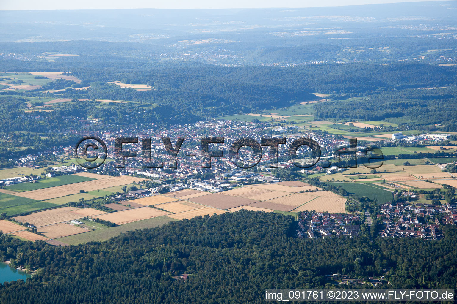 Photographie aérienne de Quartier Staffort in Stutensee dans le département Bade-Wurtemberg, Allemagne