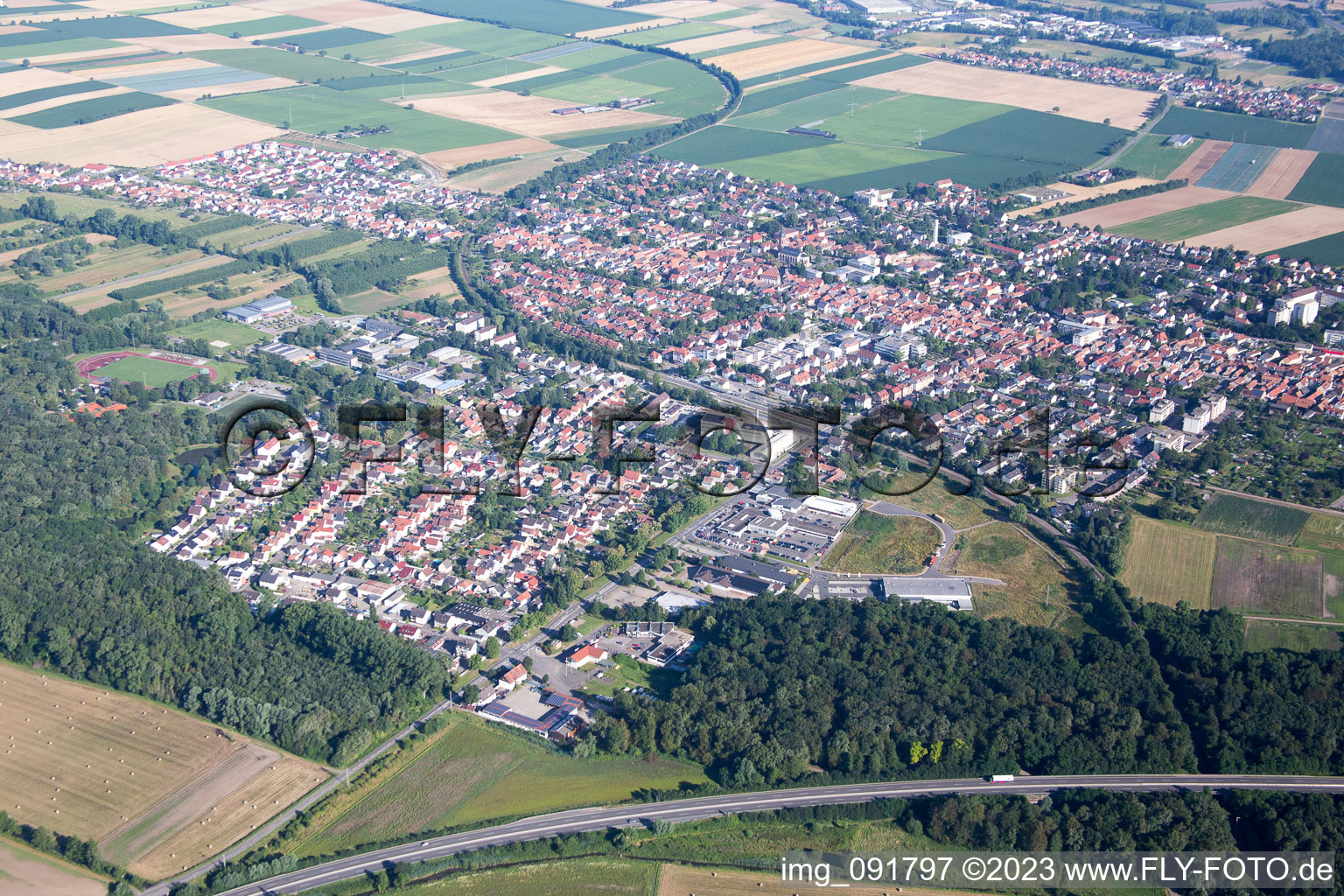 Image drone de Kandel dans le département Rhénanie-Palatinat, Allemagne