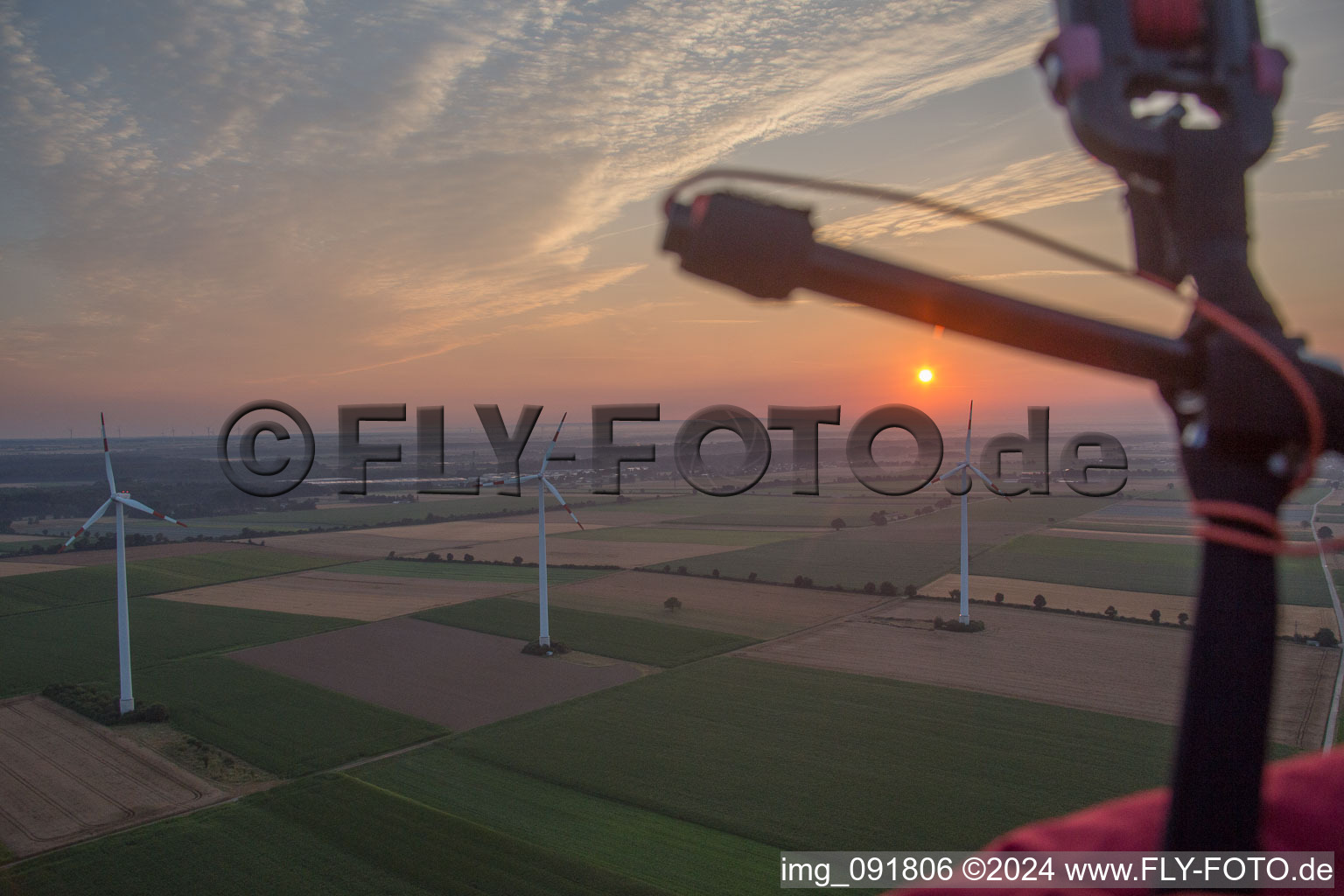 Vue d'oiseau de Minfeld dans le département Rhénanie-Palatinat, Allemagne