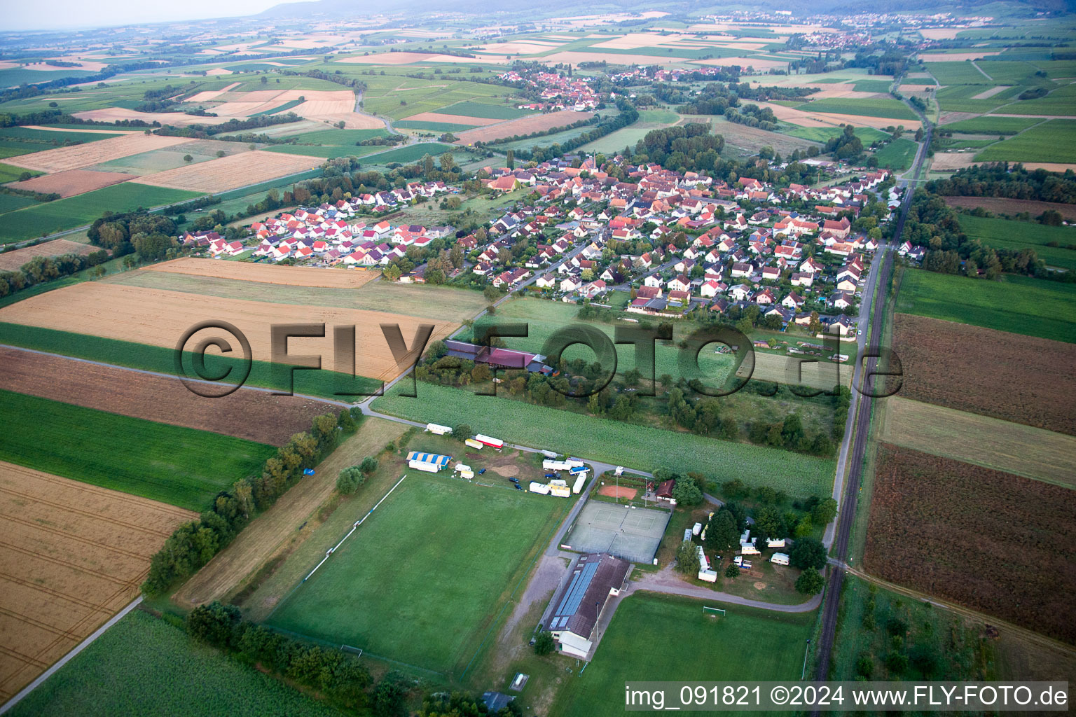 Barbelroth dans le département Rhénanie-Palatinat, Allemagne d'en haut