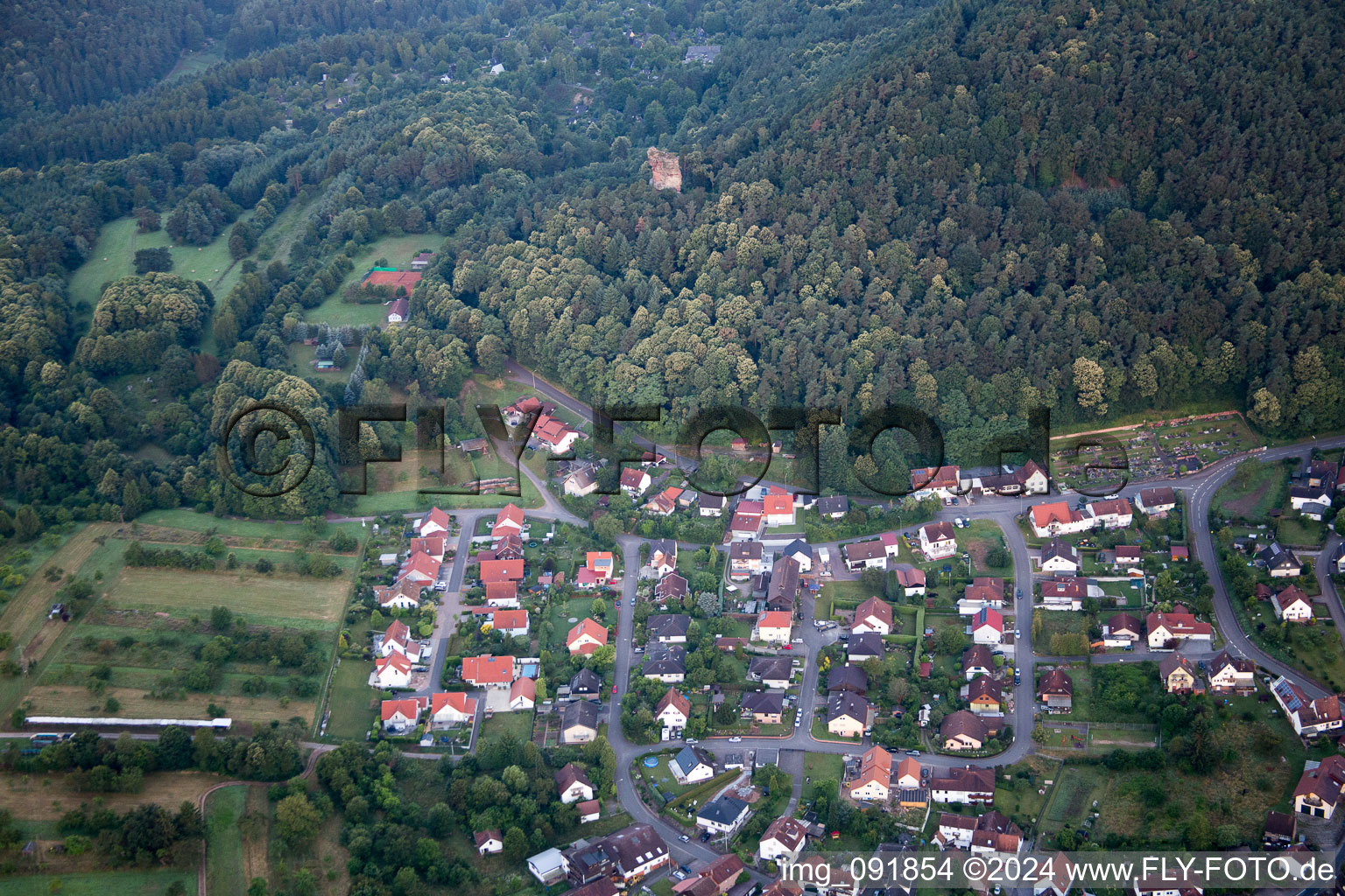 Silz dans le département Rhénanie-Palatinat, Allemagne d'en haut