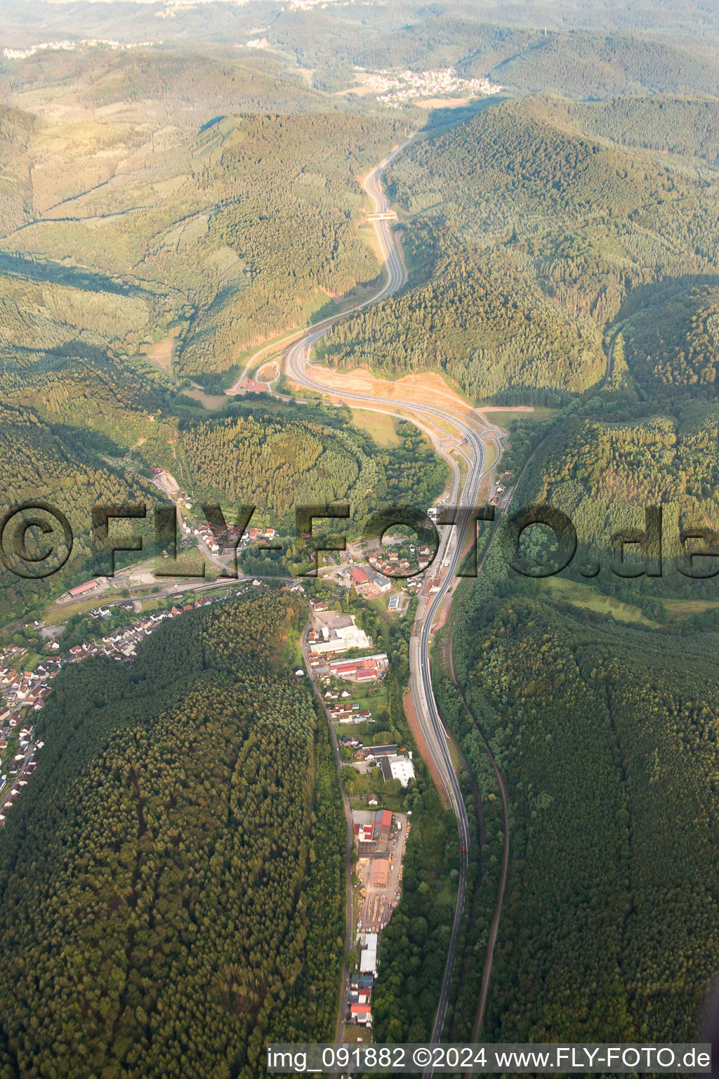 Photographie aérienne de Quartier Kaltenbach in Hinterweidenthal dans le département Rhénanie-Palatinat, Allemagne