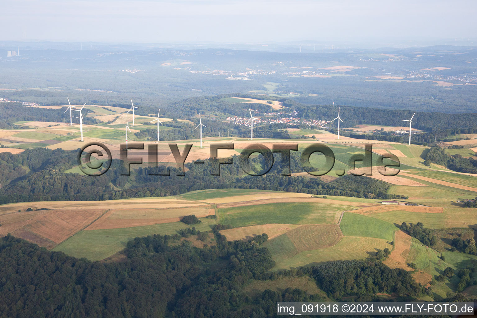 Vue oblique de Labach dans le département Rhénanie-Palatinat, Allemagne