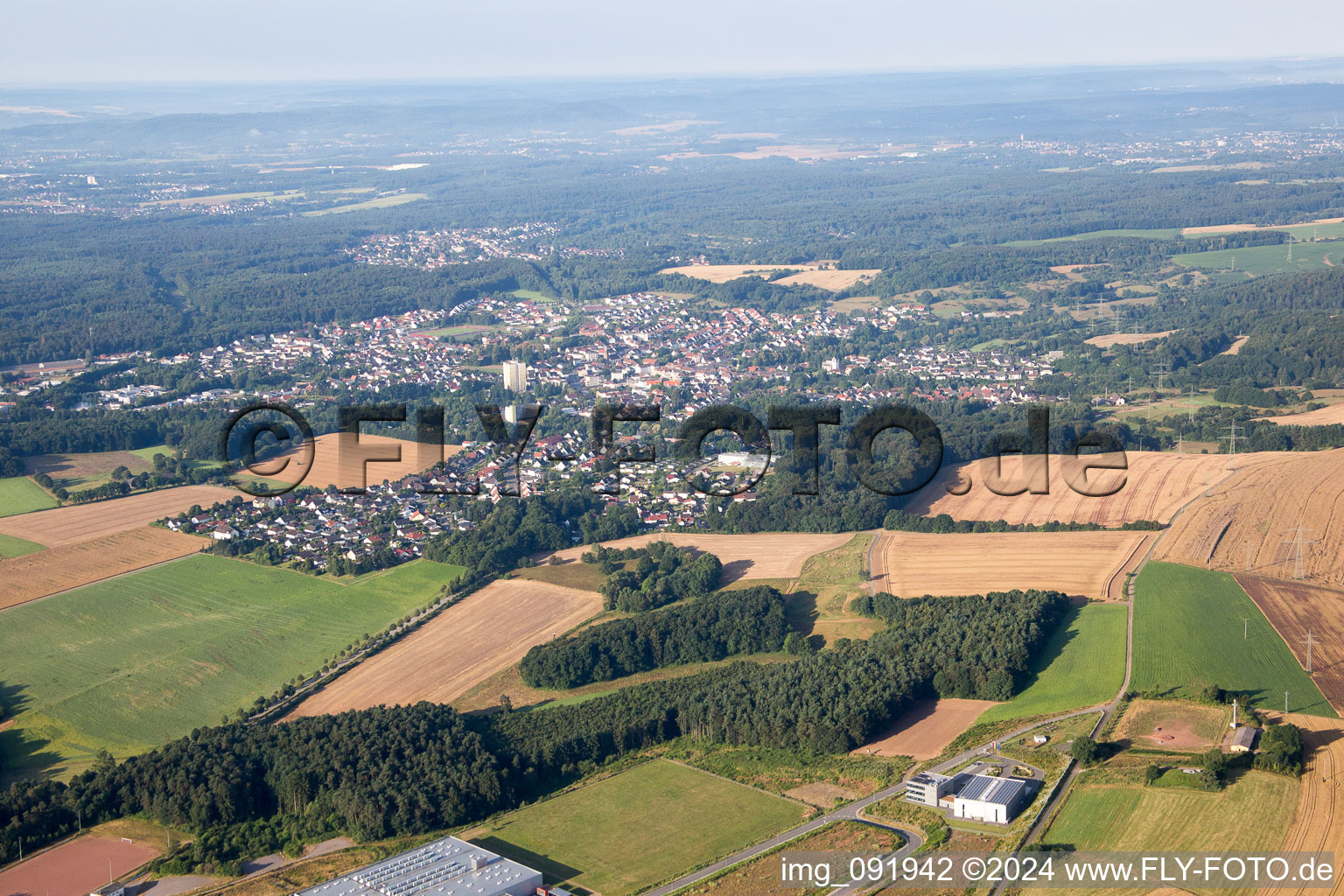 Photographie aérienne de Waldmohr dans le département Rhénanie-Palatinat, Allemagne