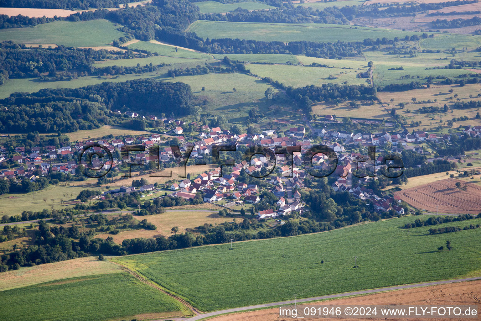 Vue aérienne de Altenkirchen dans le département Rhénanie-Palatinat, Allemagne