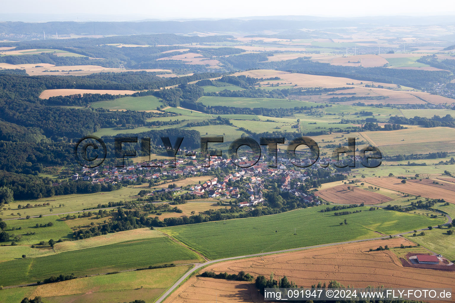 Vue aérienne de Altenkirchen dans le département Rhénanie-Palatinat, Allemagne