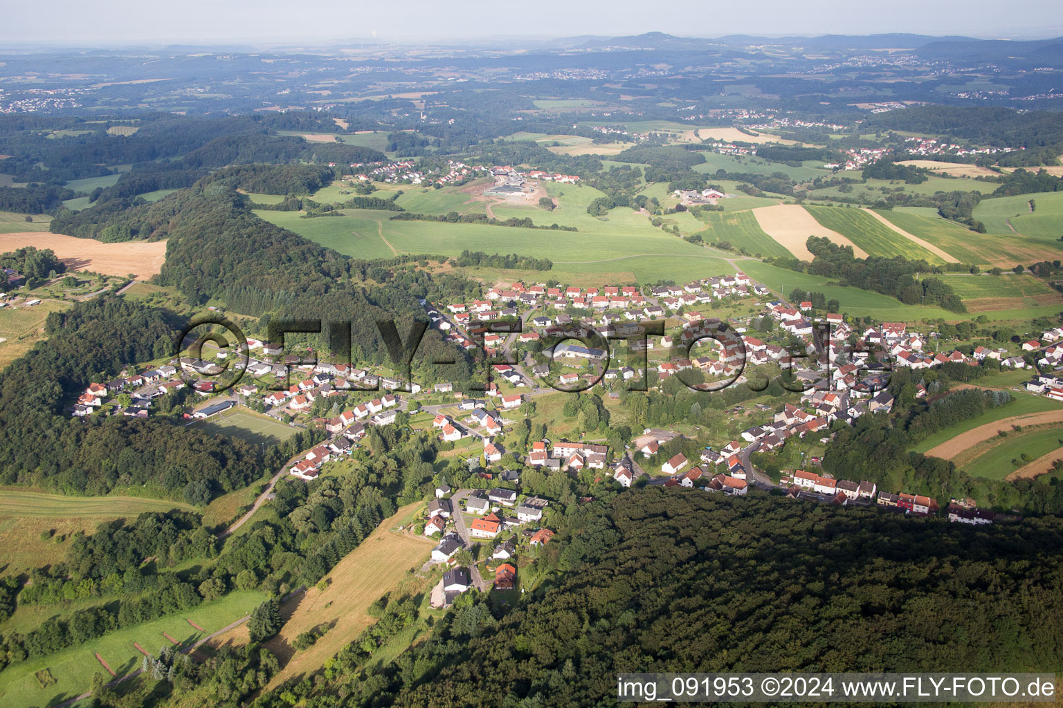 Vue aérienne de Quartier Grügelborn in Freisen dans le département Sarre, Allemagne