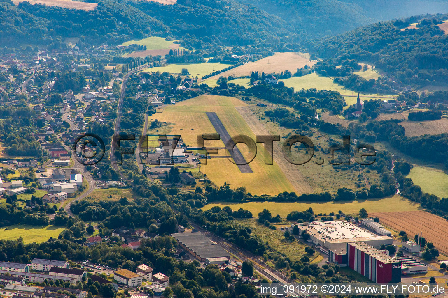 Nohfelden dans le département Sarre, Allemagne vue d'en haut