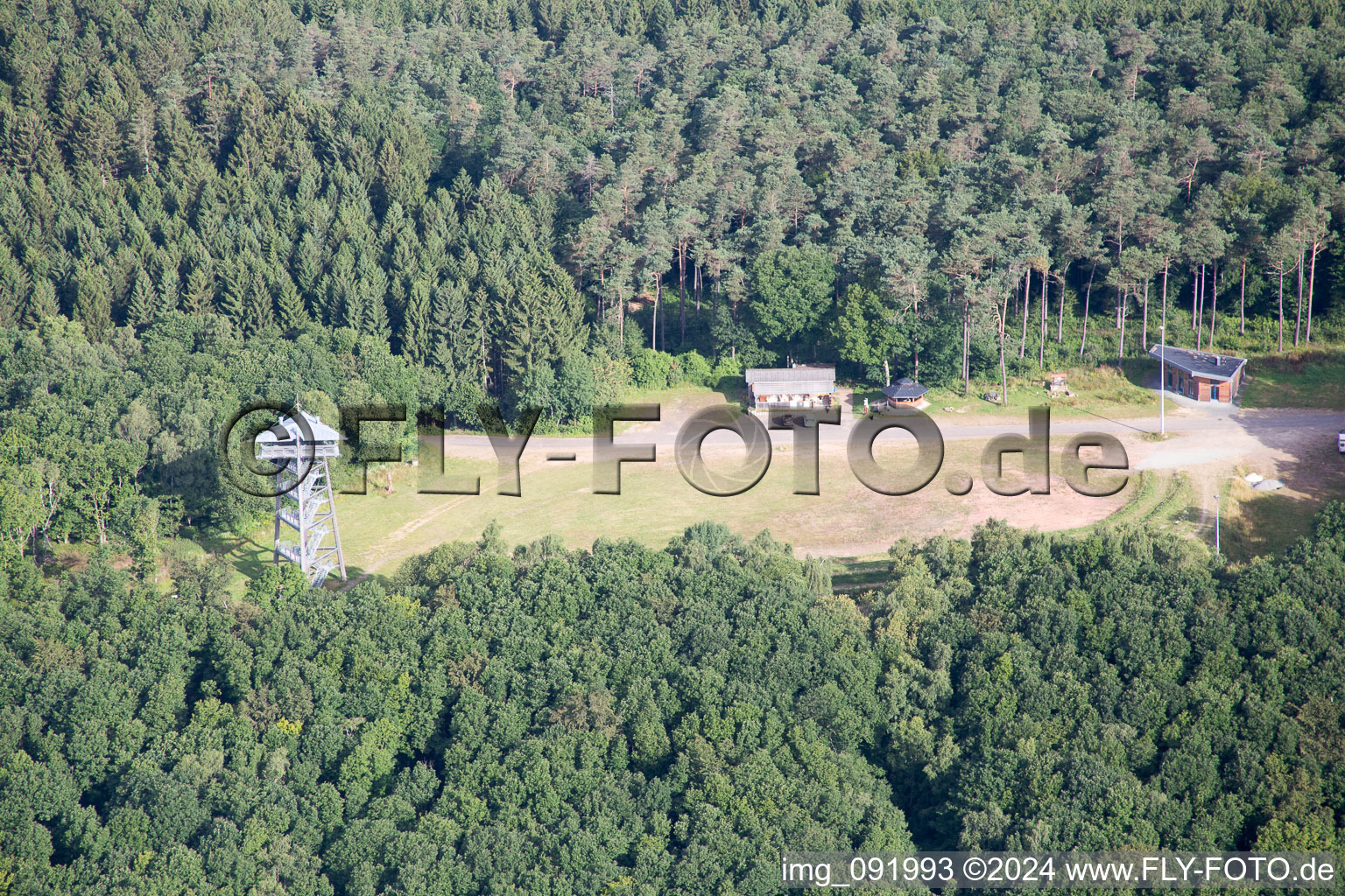 Photographie aérienne de Hattgenstein dans le département Rhénanie-Palatinat, Allemagne