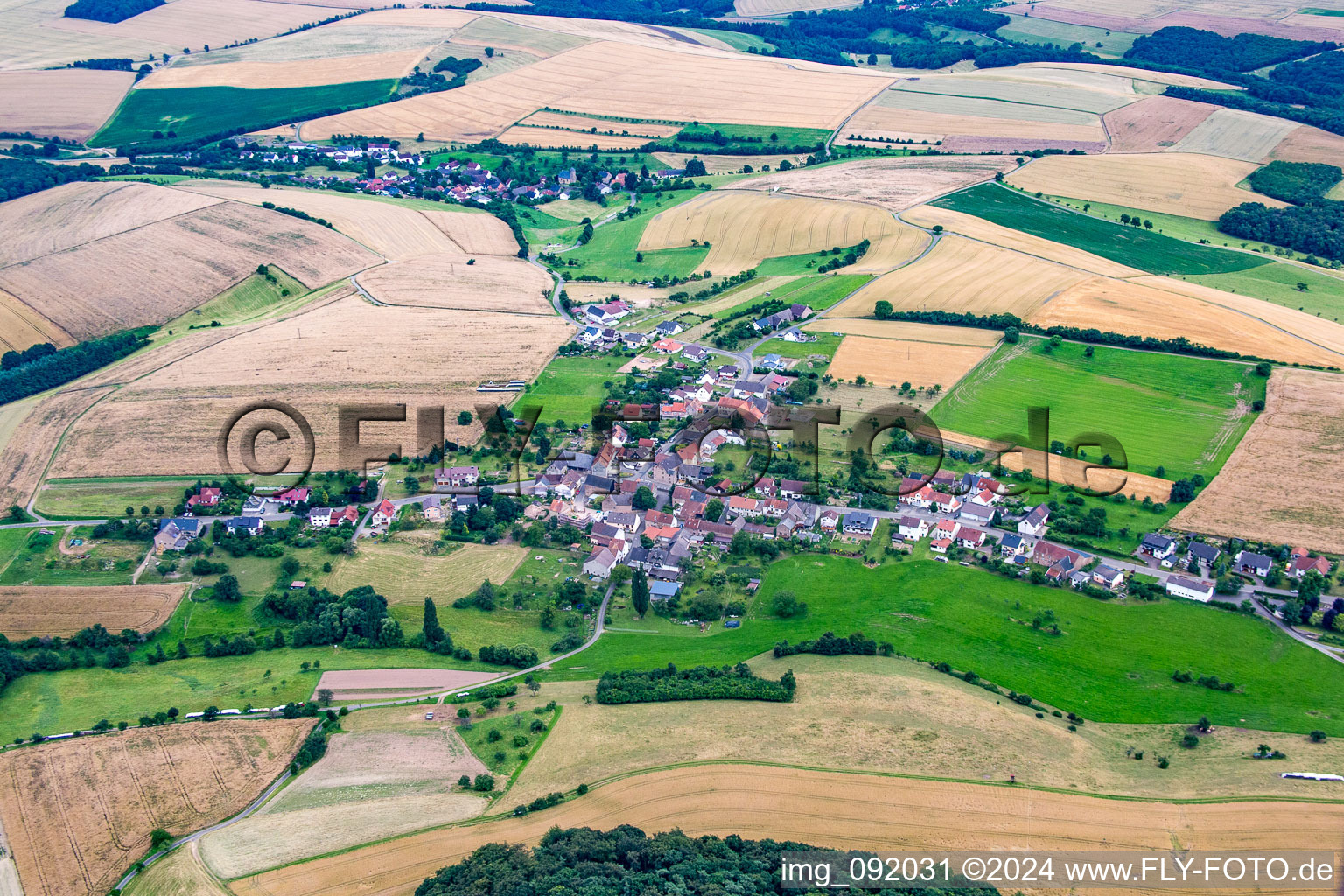 Photographie aérienne de Homberg dans le département Rhénanie-Palatinat, Allemagne