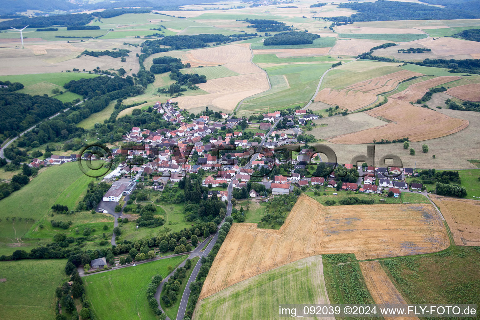 Photographie aérienne de Einöllen dans le département Rhénanie-Palatinat, Allemagne