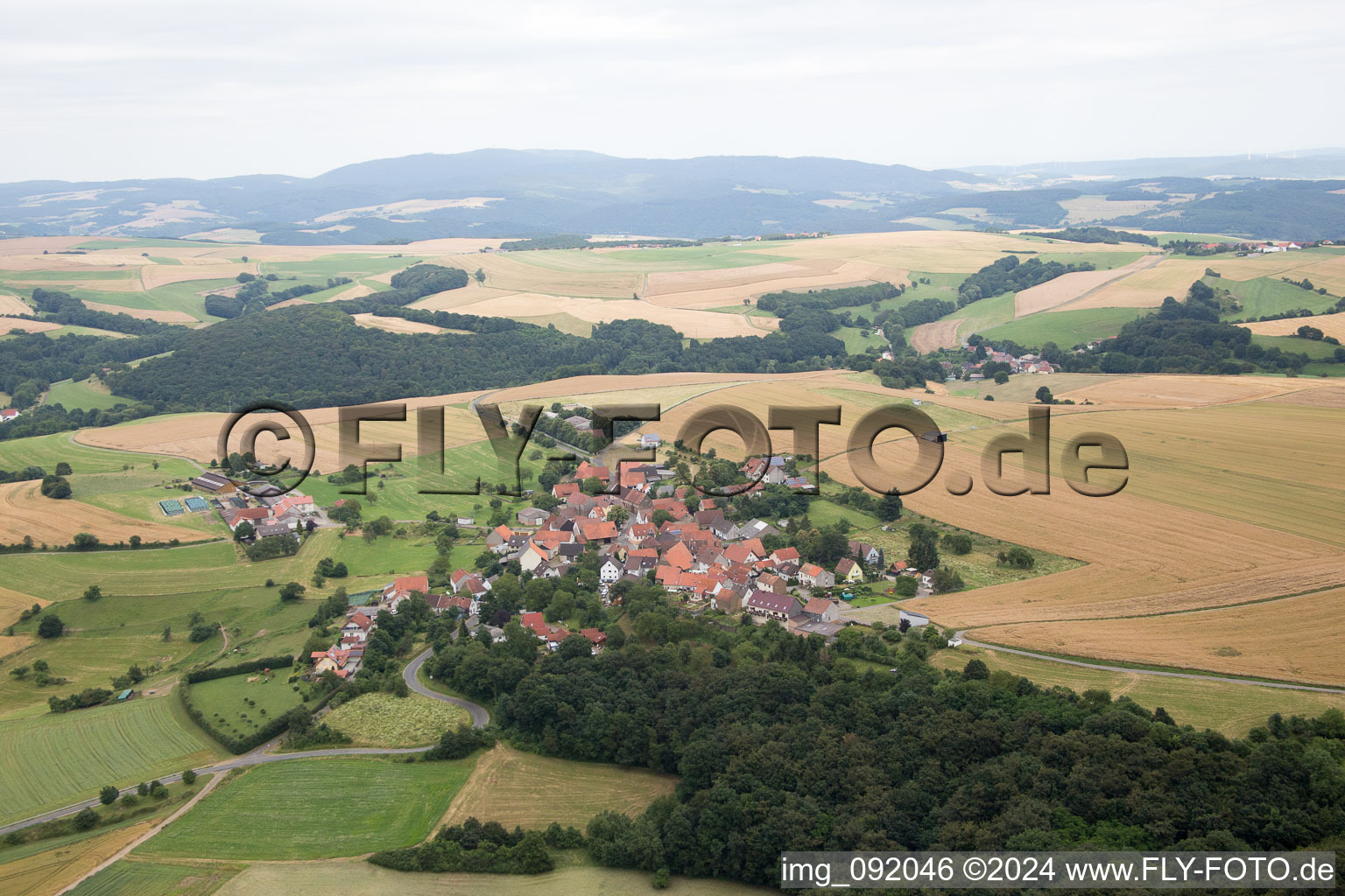 Vue aérienne de Seelen dans le département Rhénanie-Palatinat, Allemagne