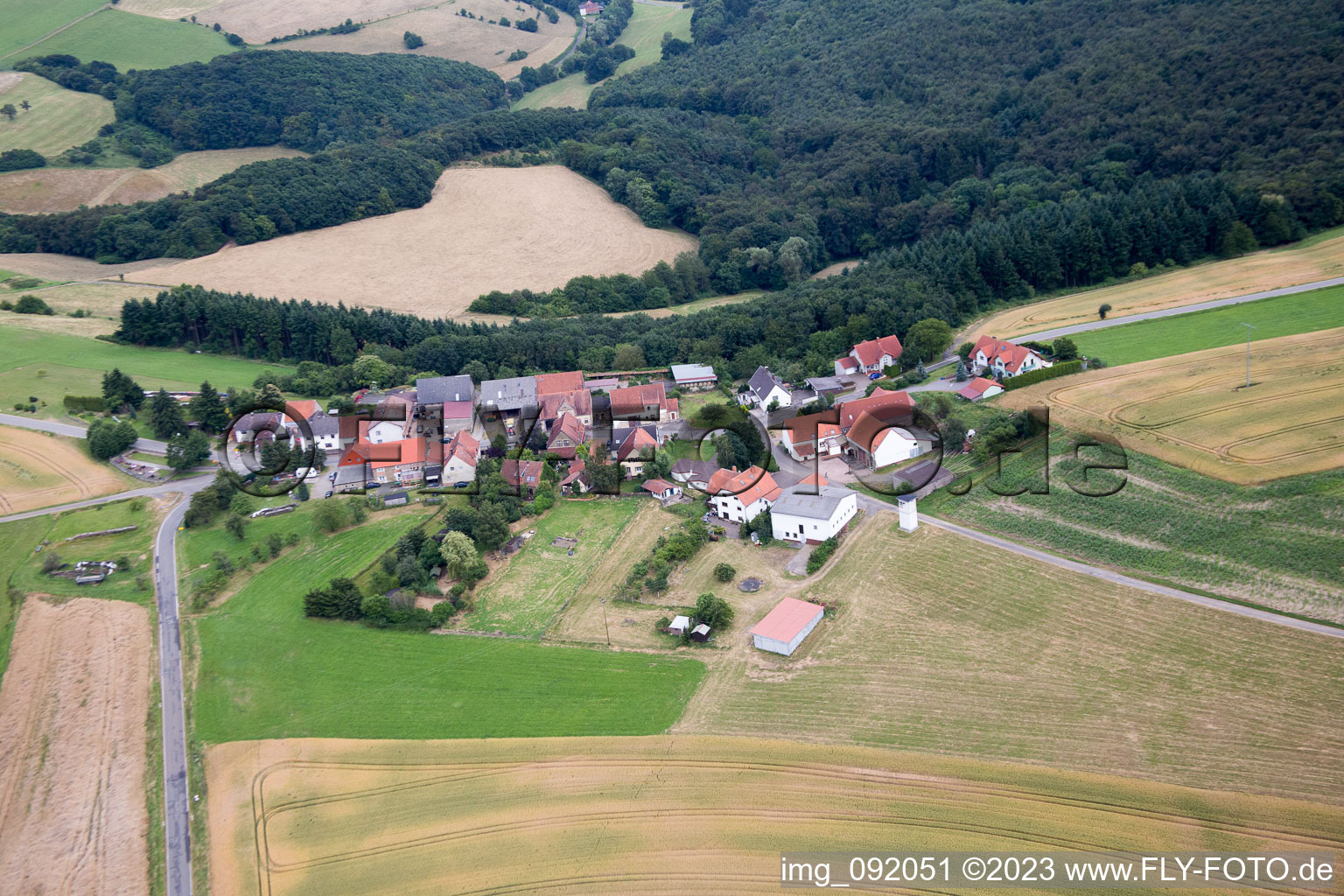 Vue aérienne de Kreuzhof dans le département Rhénanie-Palatinat, Allemagne