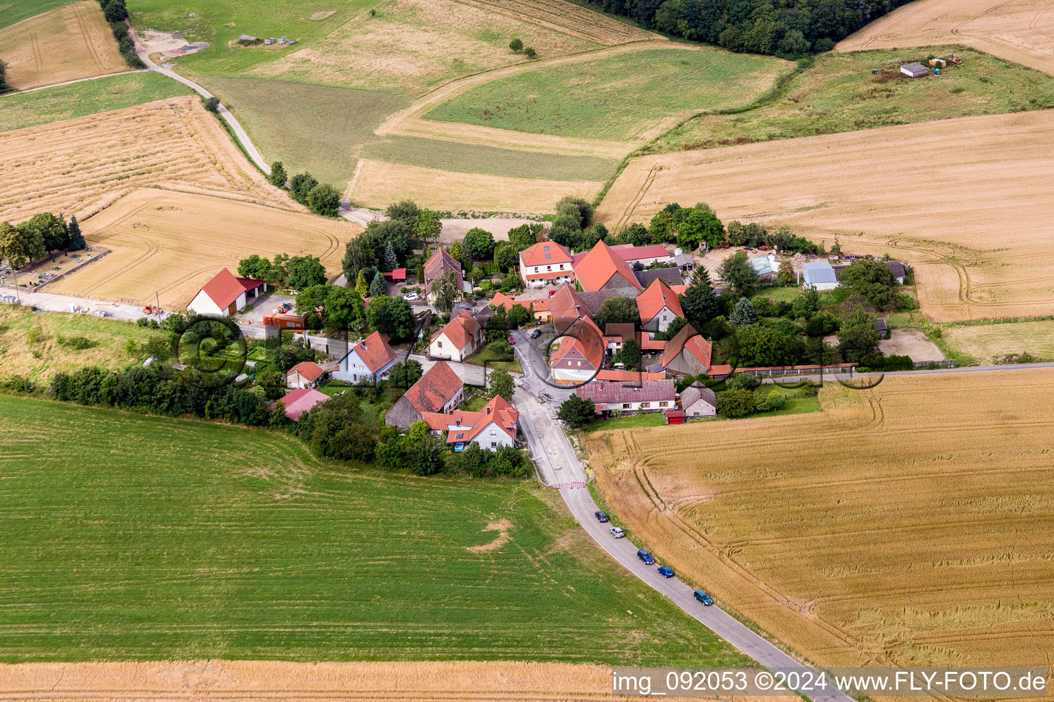 Vue aérienne de Imsweiler dans le département Rhénanie-Palatinat, Allemagne