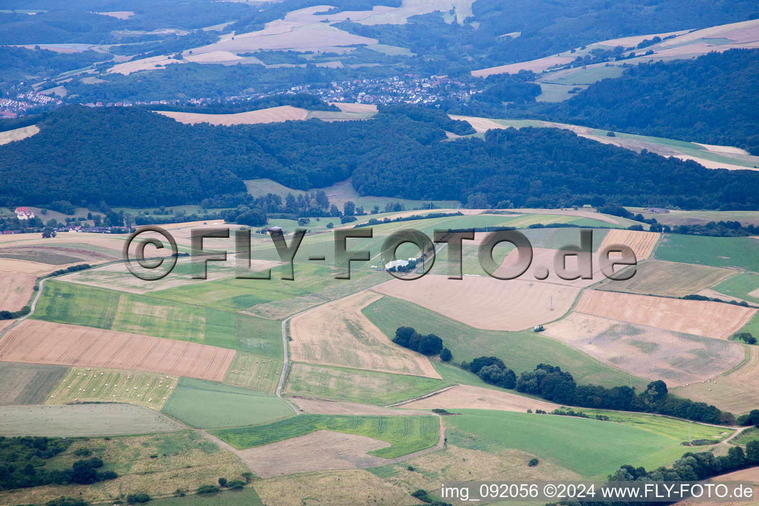 Photographie aérienne de Gundersweiler dans le département Rhénanie-Palatinat, Allemagne