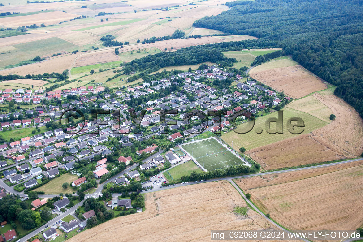 Winnweiler dans le département Rhénanie-Palatinat, Allemagne d'en haut