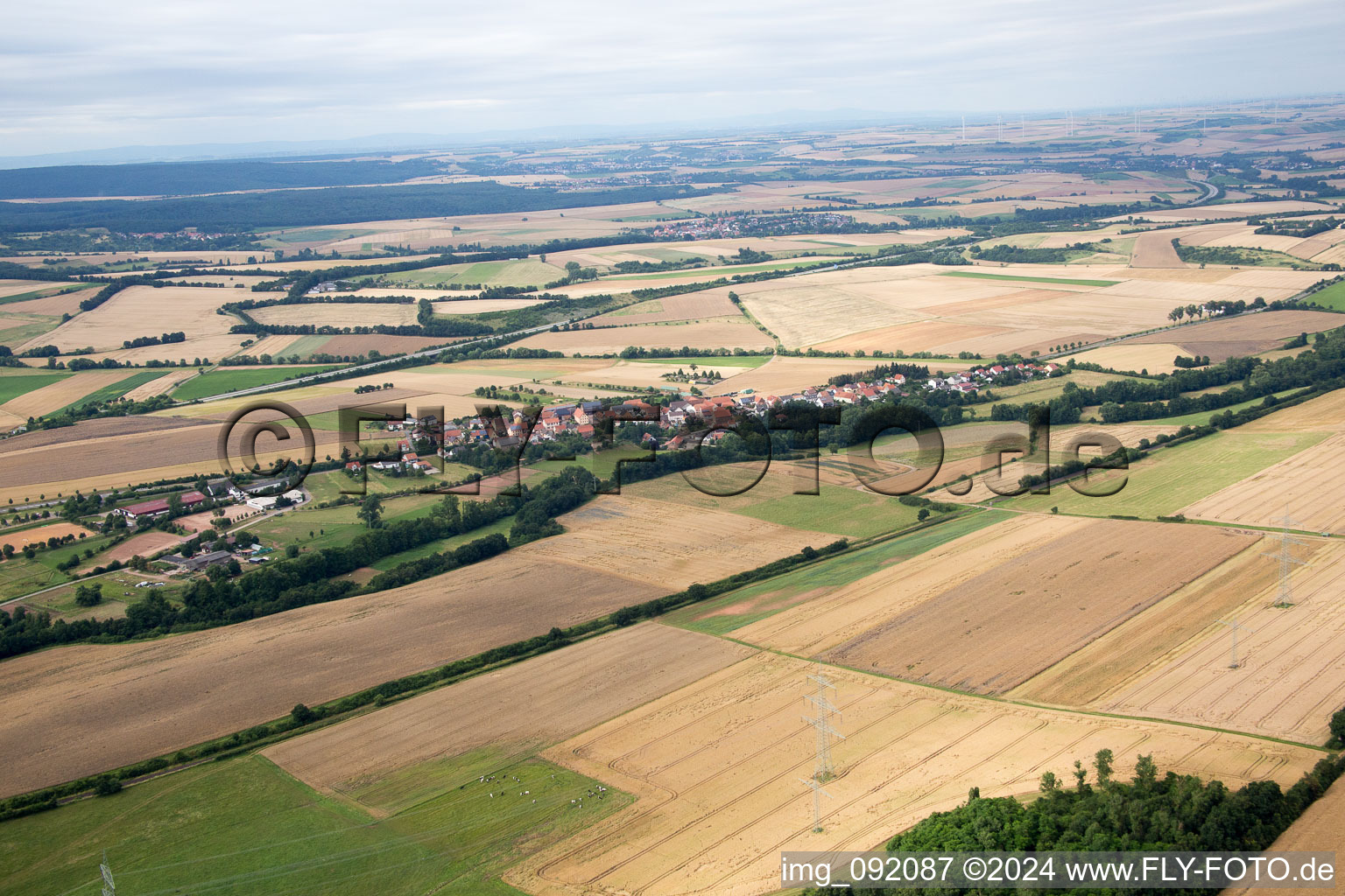 Vue aérienne de Standenbühl dans le département Rhénanie-Palatinat, Allemagne