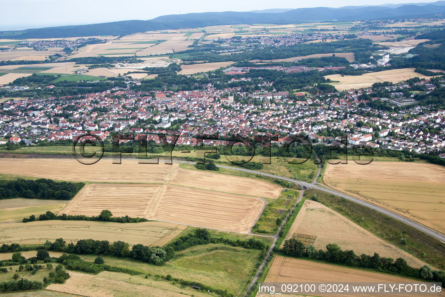 Vue aérienne de Eisenberg dans le département Rhénanie-Palatinat, Allemagne