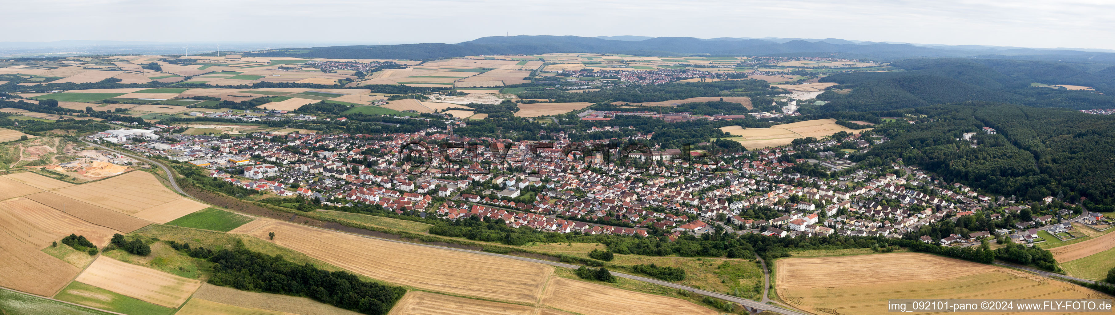 Vue aérienne de Panorama de Eisenberg (Palatinat) à Eisenberg dans le département Rhénanie-Palatinat, Allemagne