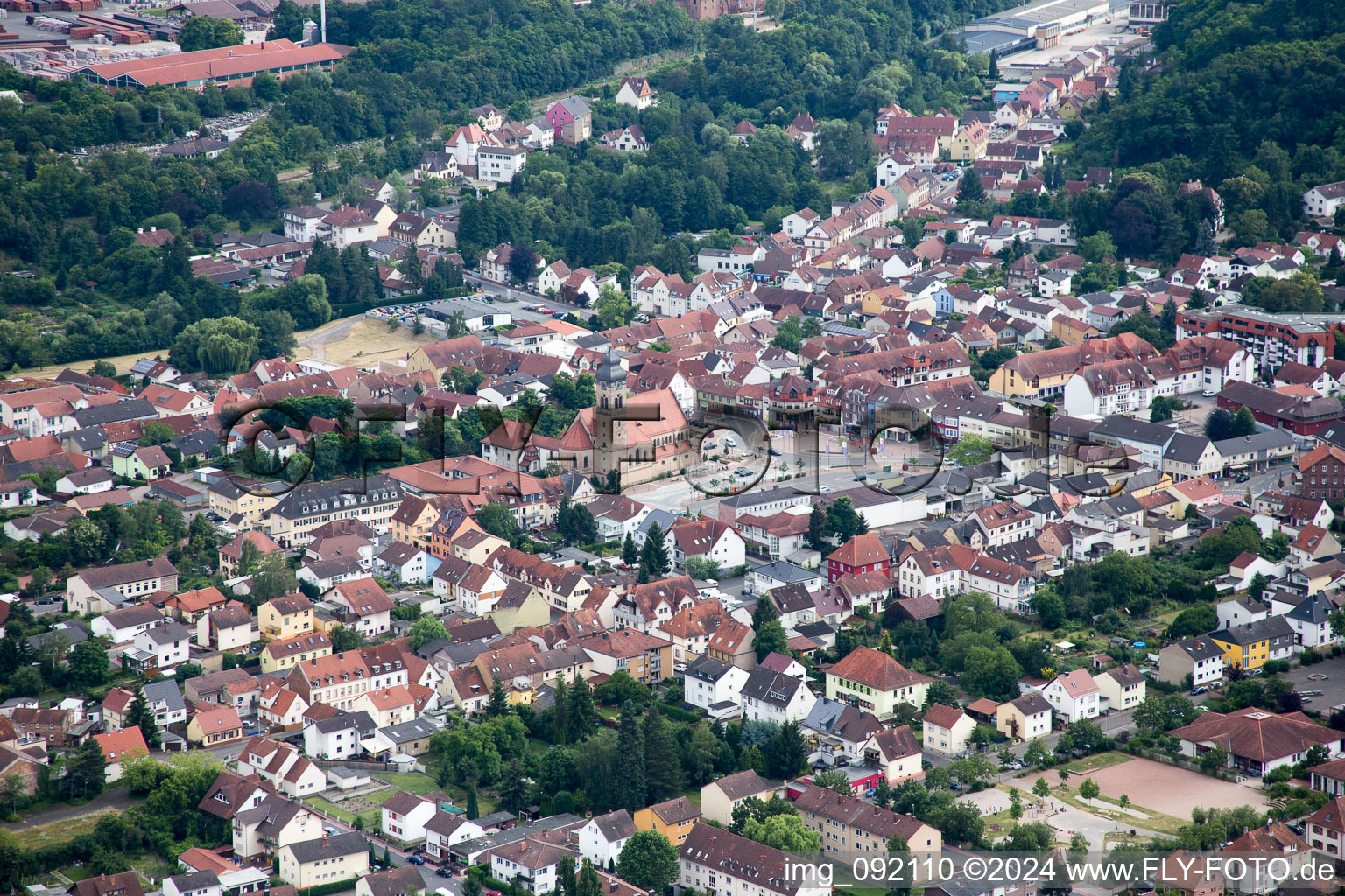 Eisenberg dans le département Rhénanie-Palatinat, Allemagne vue du ciel