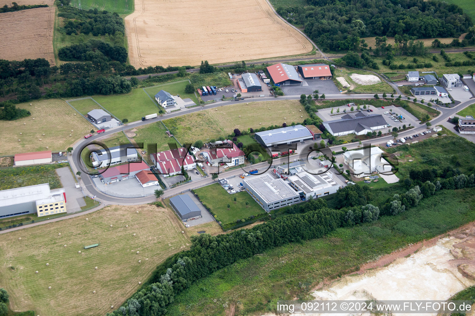 Enregistrement par drone de Eisenberg dans le département Rhénanie-Palatinat, Allemagne