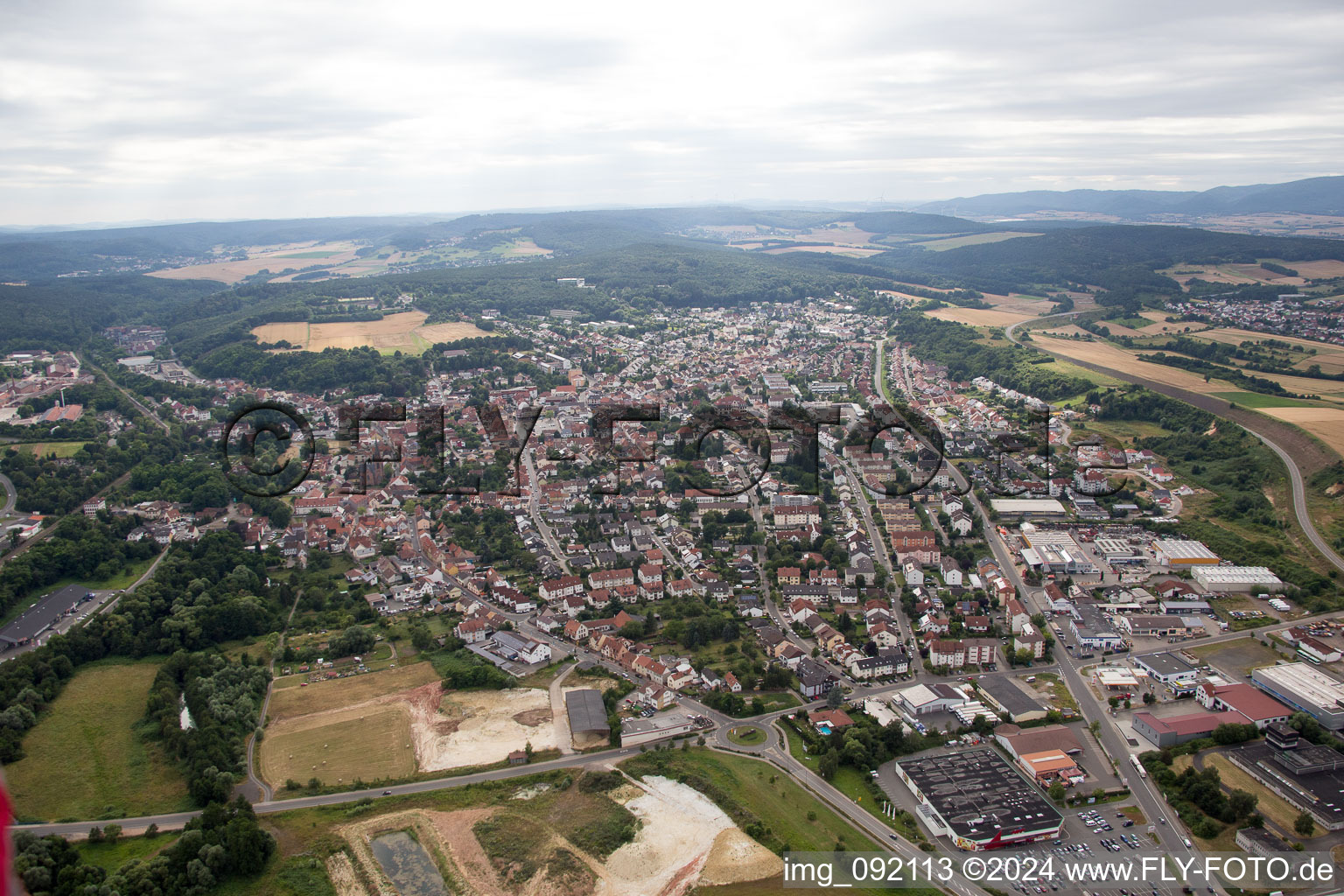 Image drone de Eisenberg dans le département Rhénanie-Palatinat, Allemagne